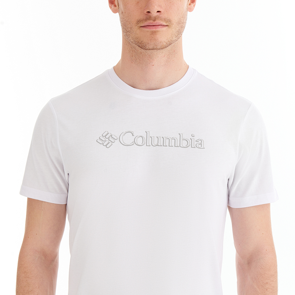 Columbia CSC Centered Mini Logo Erkek Kısa Kollu T-Shirt. 4