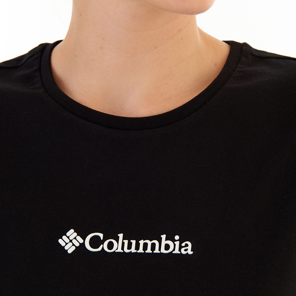 Columbia CSC Columbia Chest Logo Kadin Kisa Kollu T-Shirt. 7