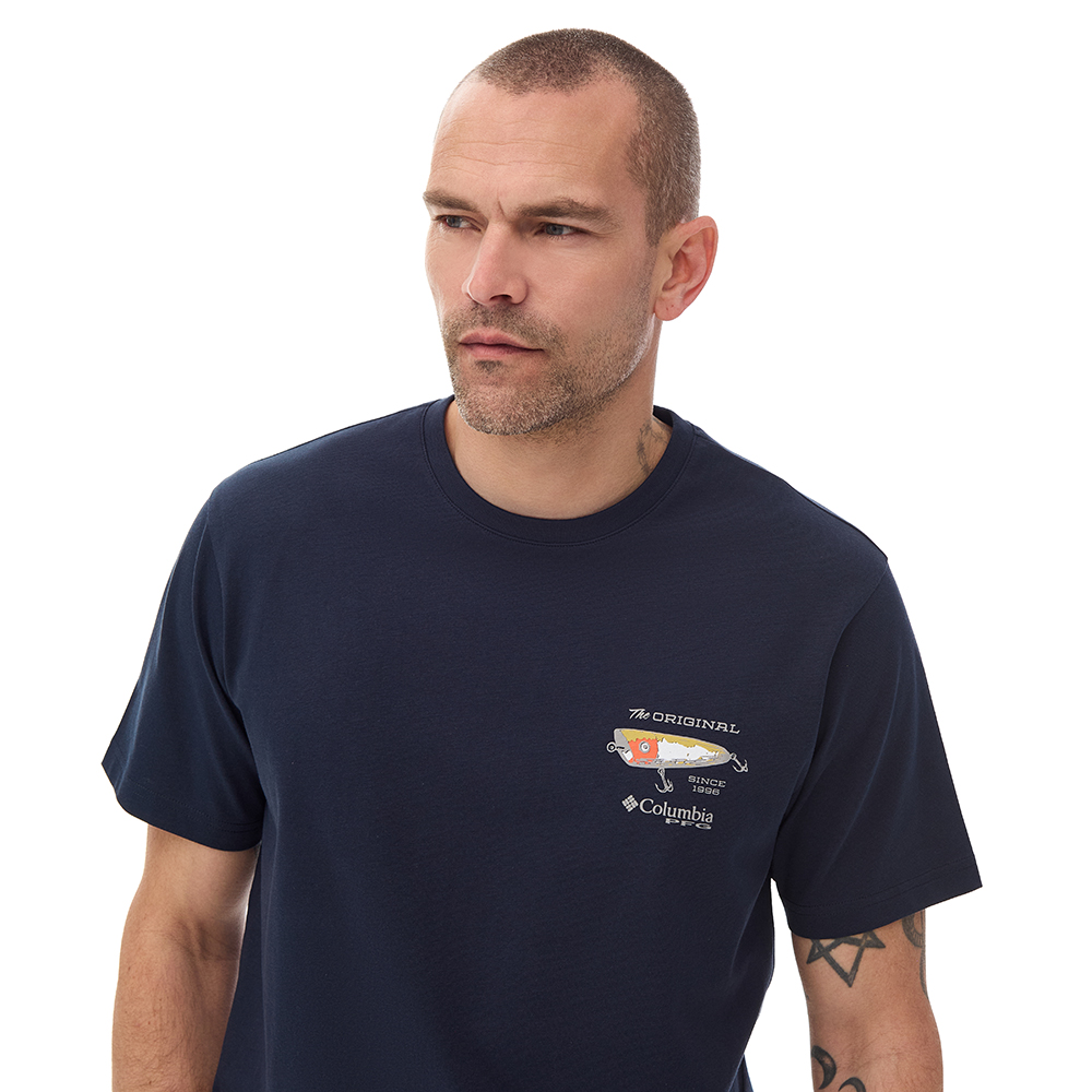 Columbia Erkek Beyaz CSC PFG Sea Crab Kısa Kollu T-Shirt