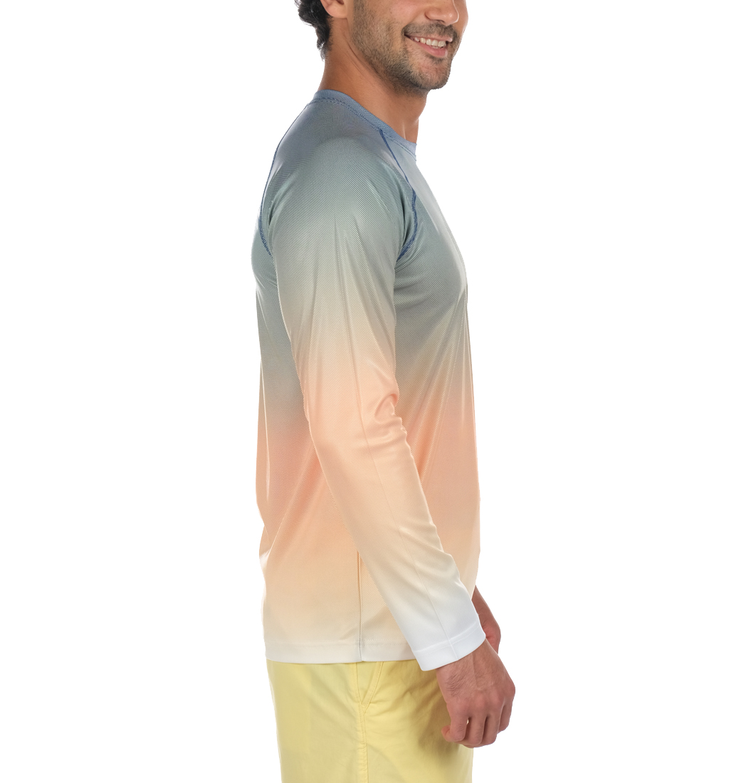 Columbia Solar Shade Printed Uzun Kollu Erkek T-shirt. 5