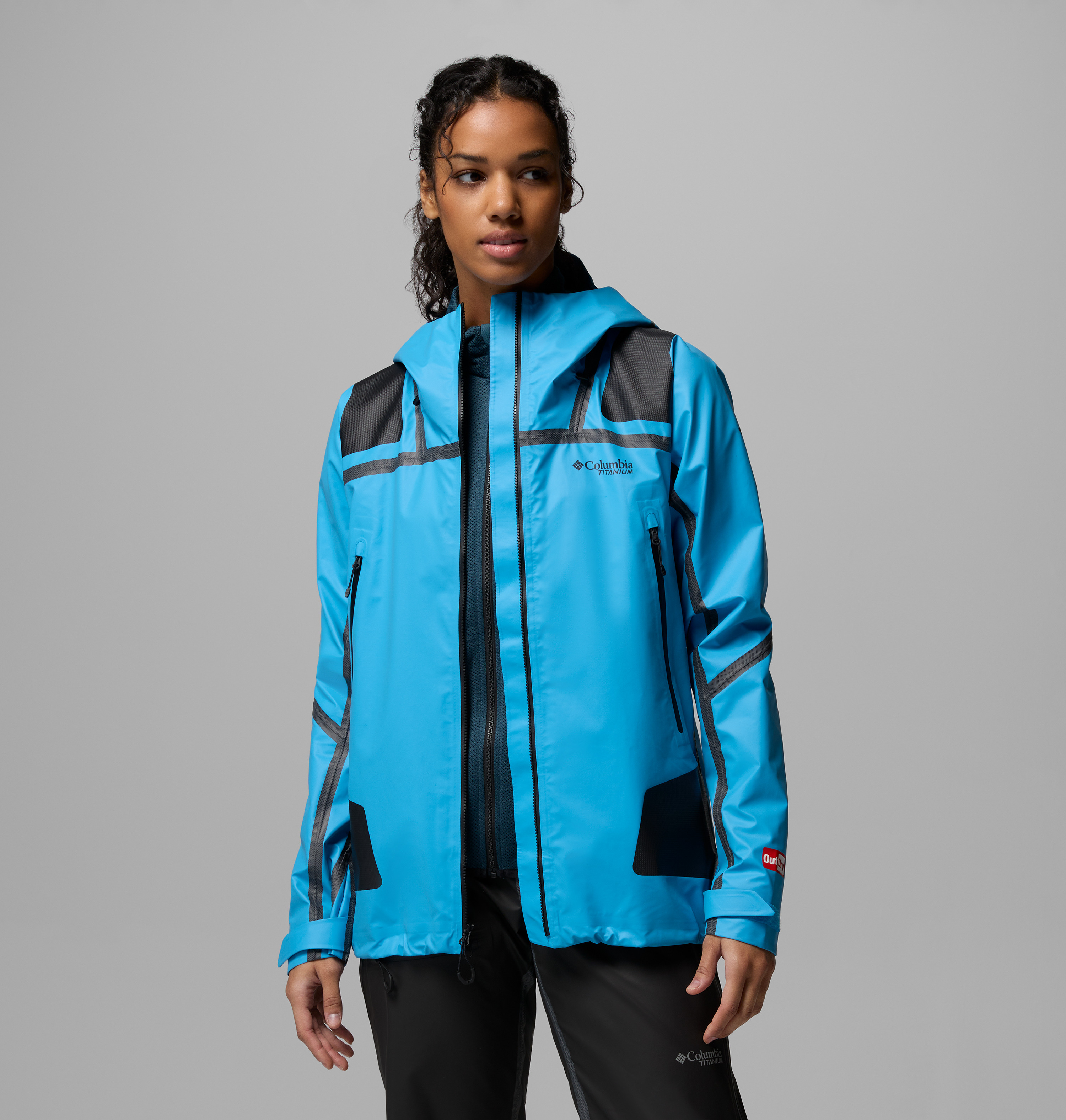 Columbia Kadın Mavi Whistler Peak Yağmurluk 2154831491491L | Columbia