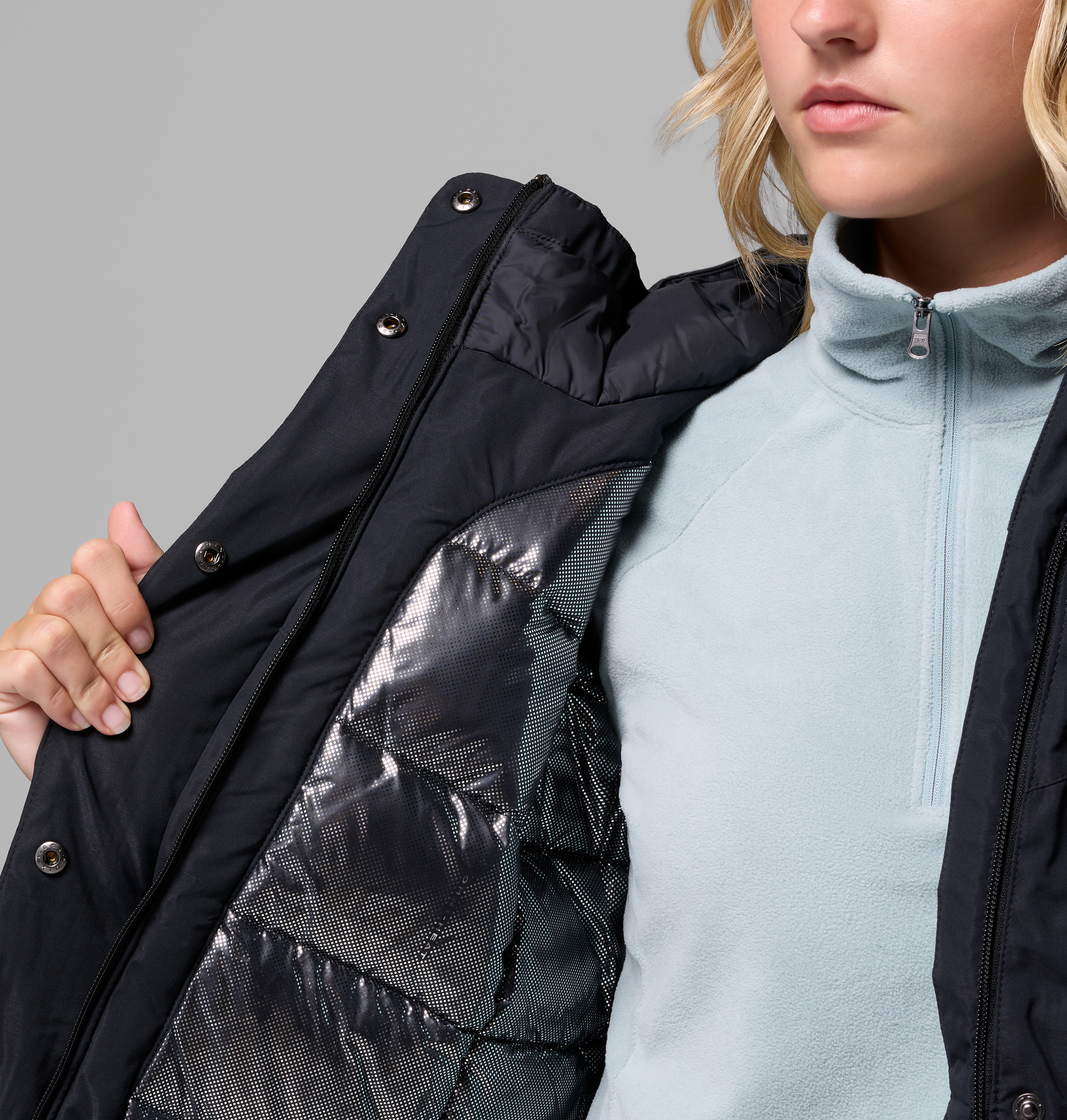 Columbia Kadın Siyah Kennedy Meadows Mid Kaz Tüyü Parka
