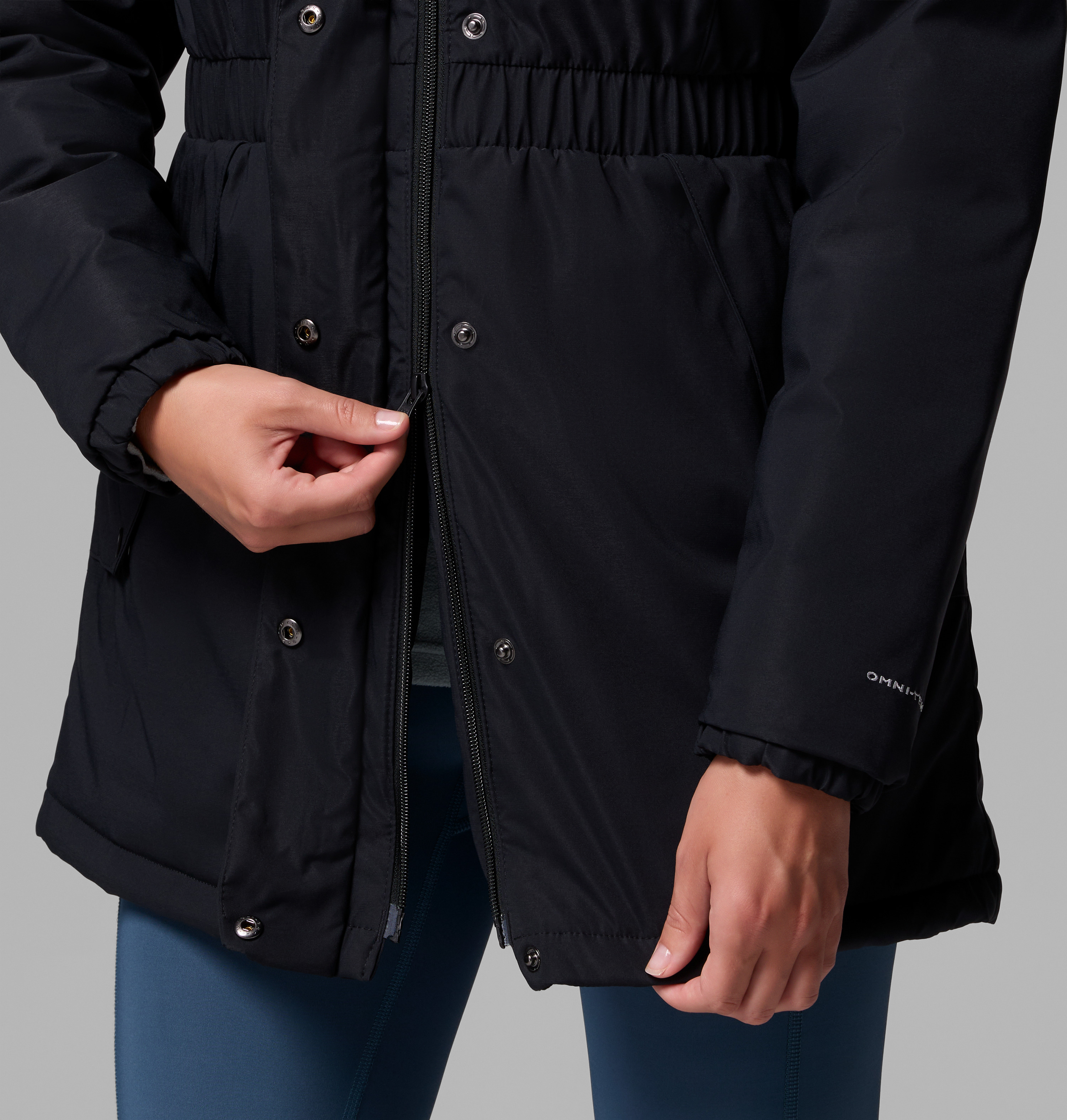 Columbia Kadın Siyah Kennedy Meadows Mid Kaz Tüyü Parka