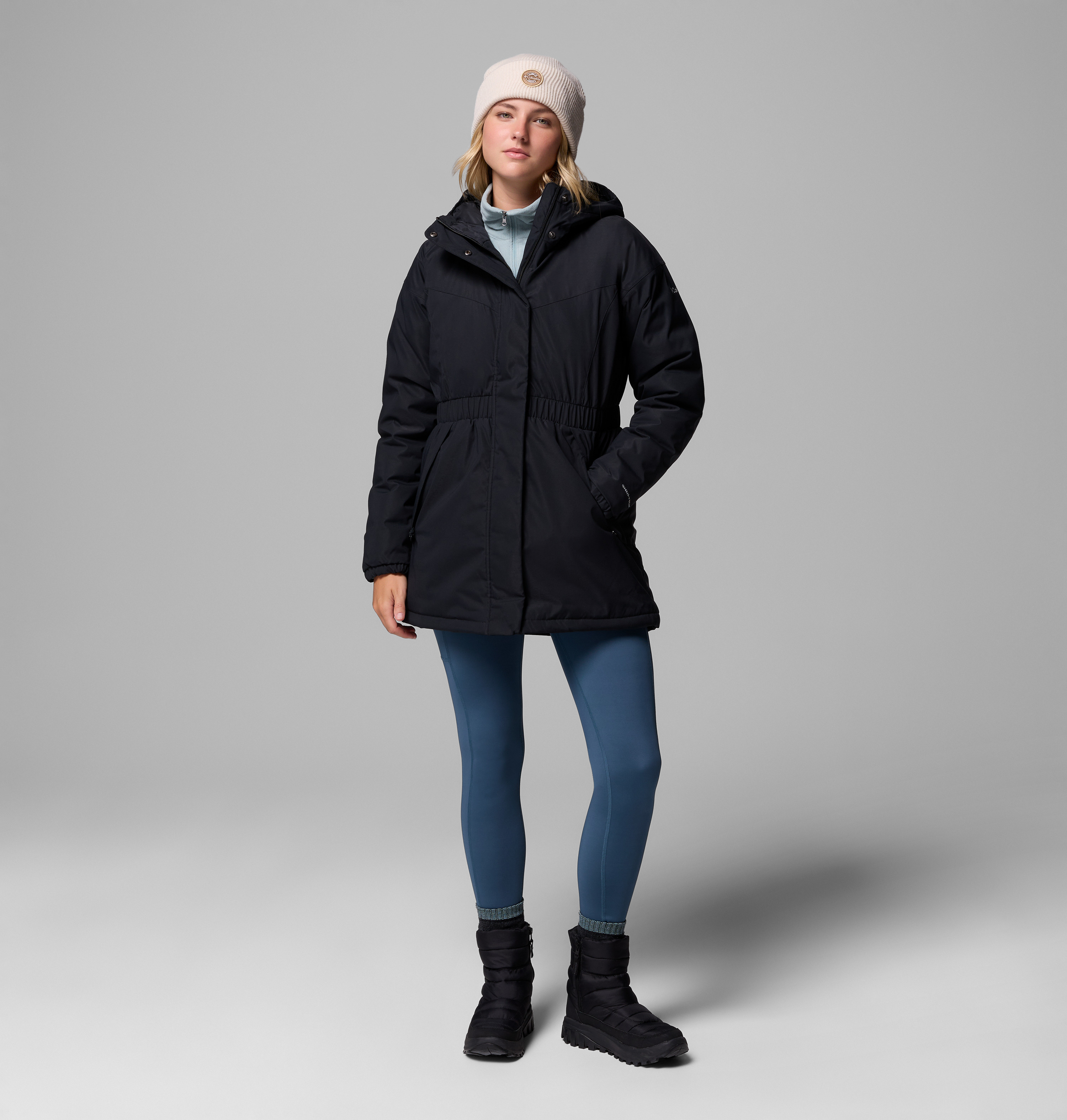 Columbia Kadın Siyah Kennedy Meadows Mid Kaz Tüyü Parka