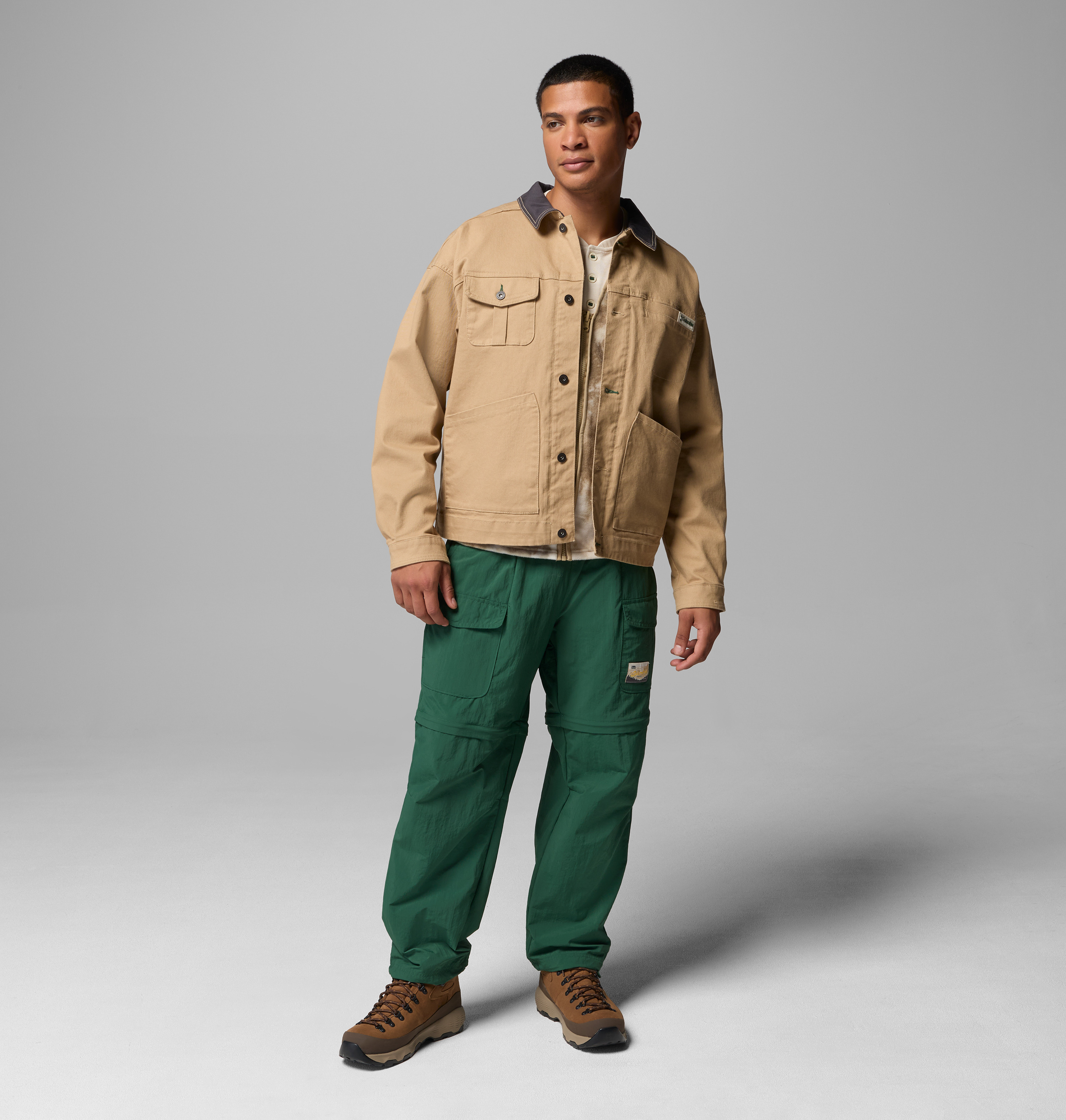 Columbia Erkek Kahverengi Acker Rock Twill 3 In 1 Mont