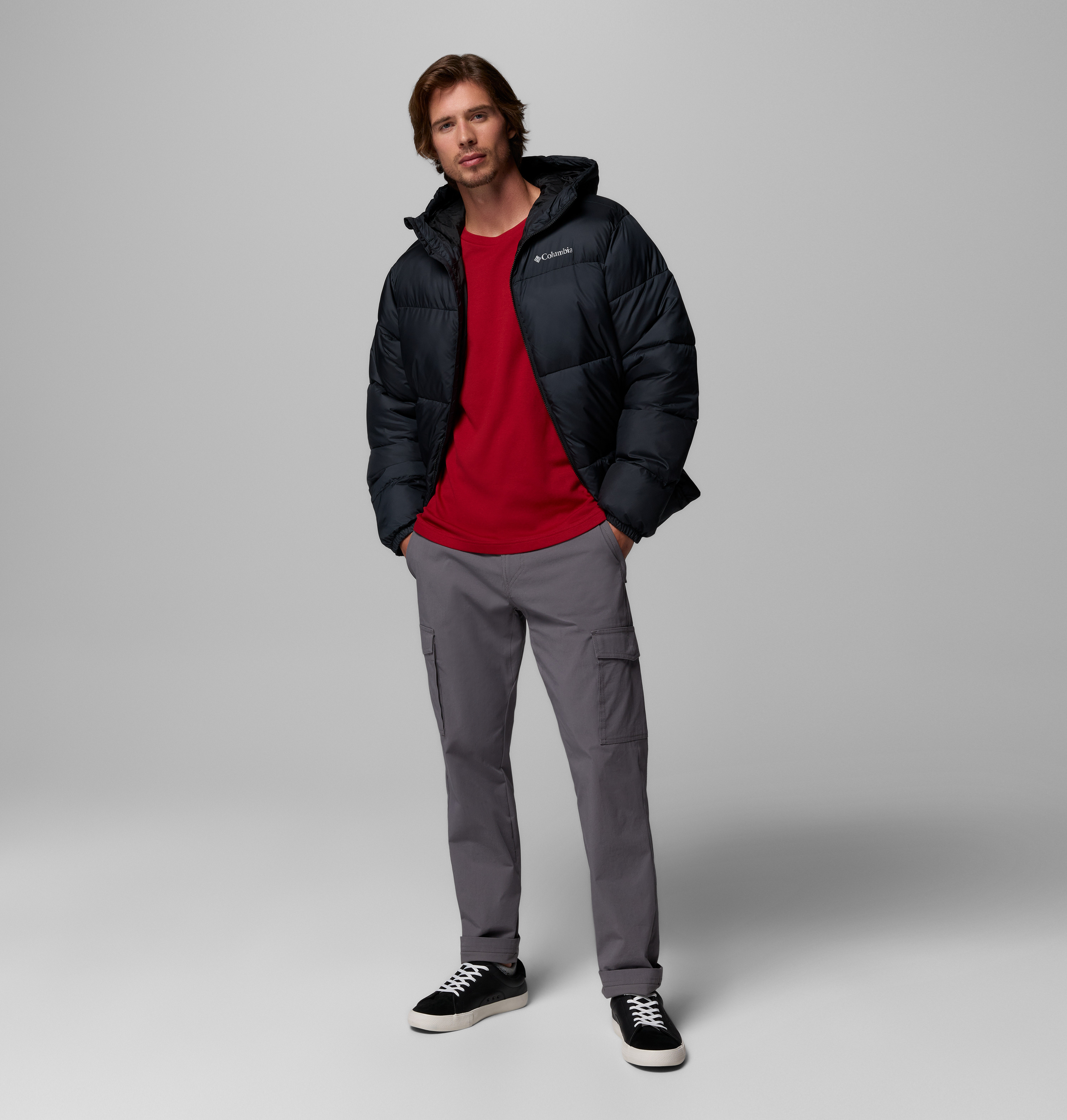 Columbia Erkek Siyah Puffect II Kapüşonlu Mont 20868510100102XL