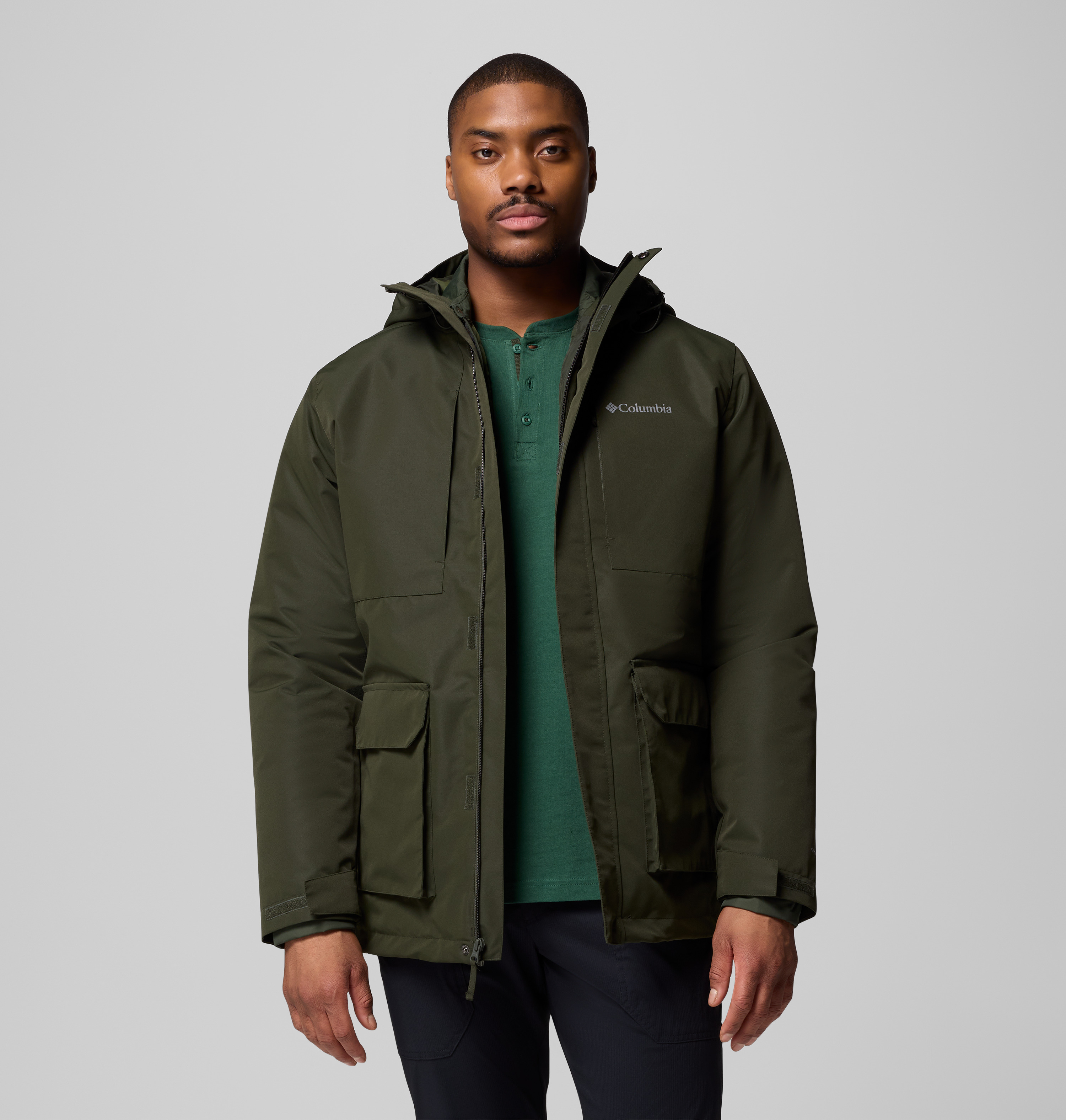 【大人気‼️】Columbia ダウンジャケット　M エメラルドグリーン　美品 Columbia Erkek Koyu Yeşil Landroamer Interchange 3 In 1 Mont