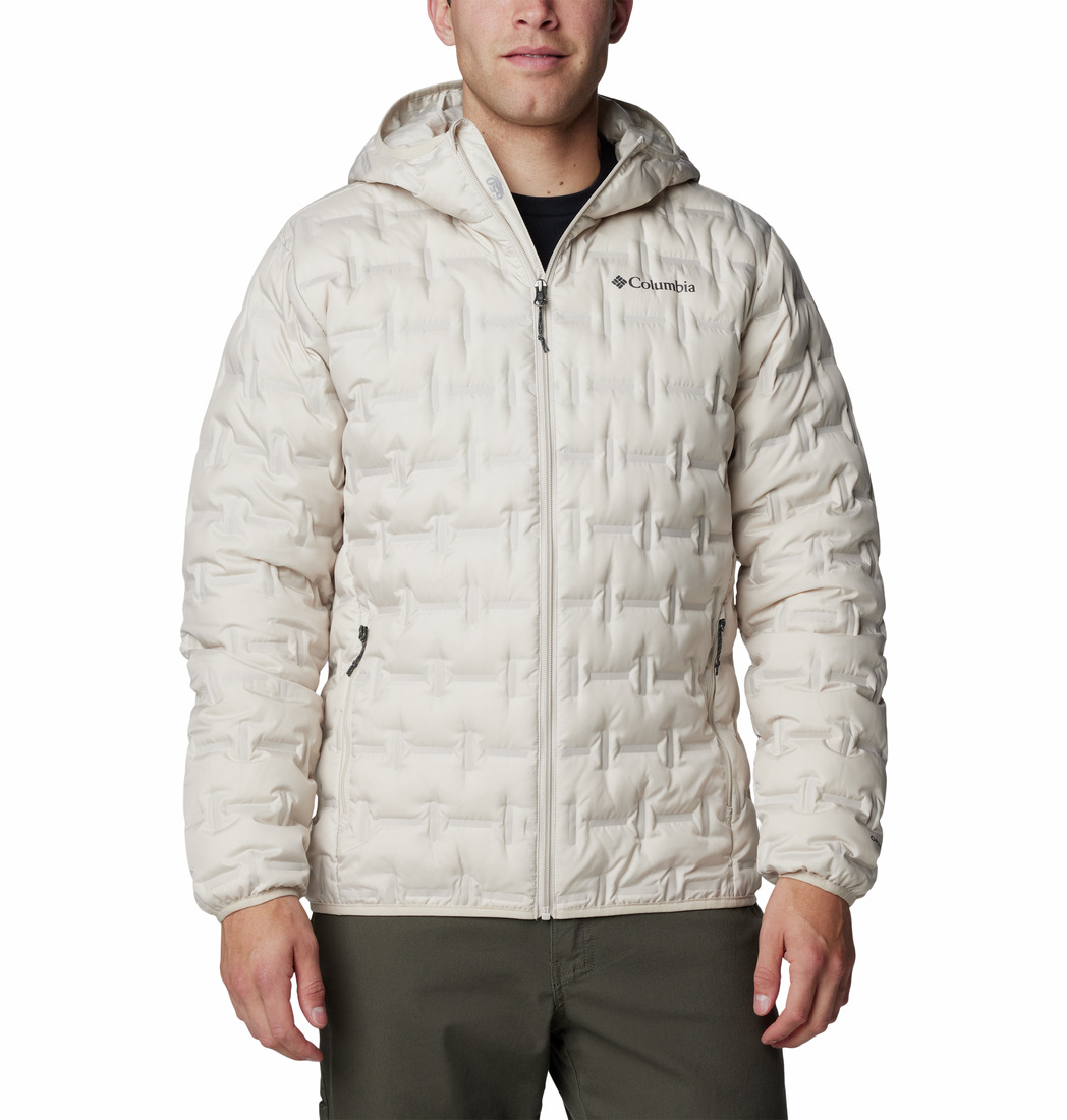 Columbia Erkek Bej Delta Ridge II Down Kapüşonlu Kaz Tüyü Mont ...