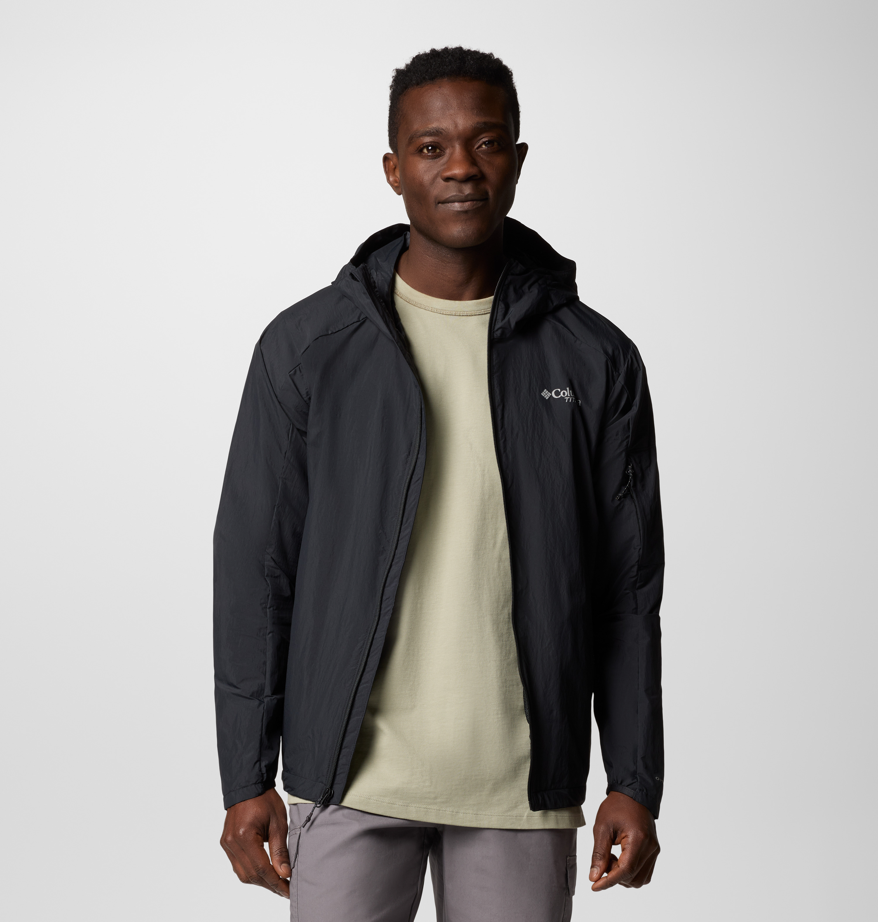 Columbia Erkek Siyah Loop Trail II Rüzgarlık 20712310110112XL