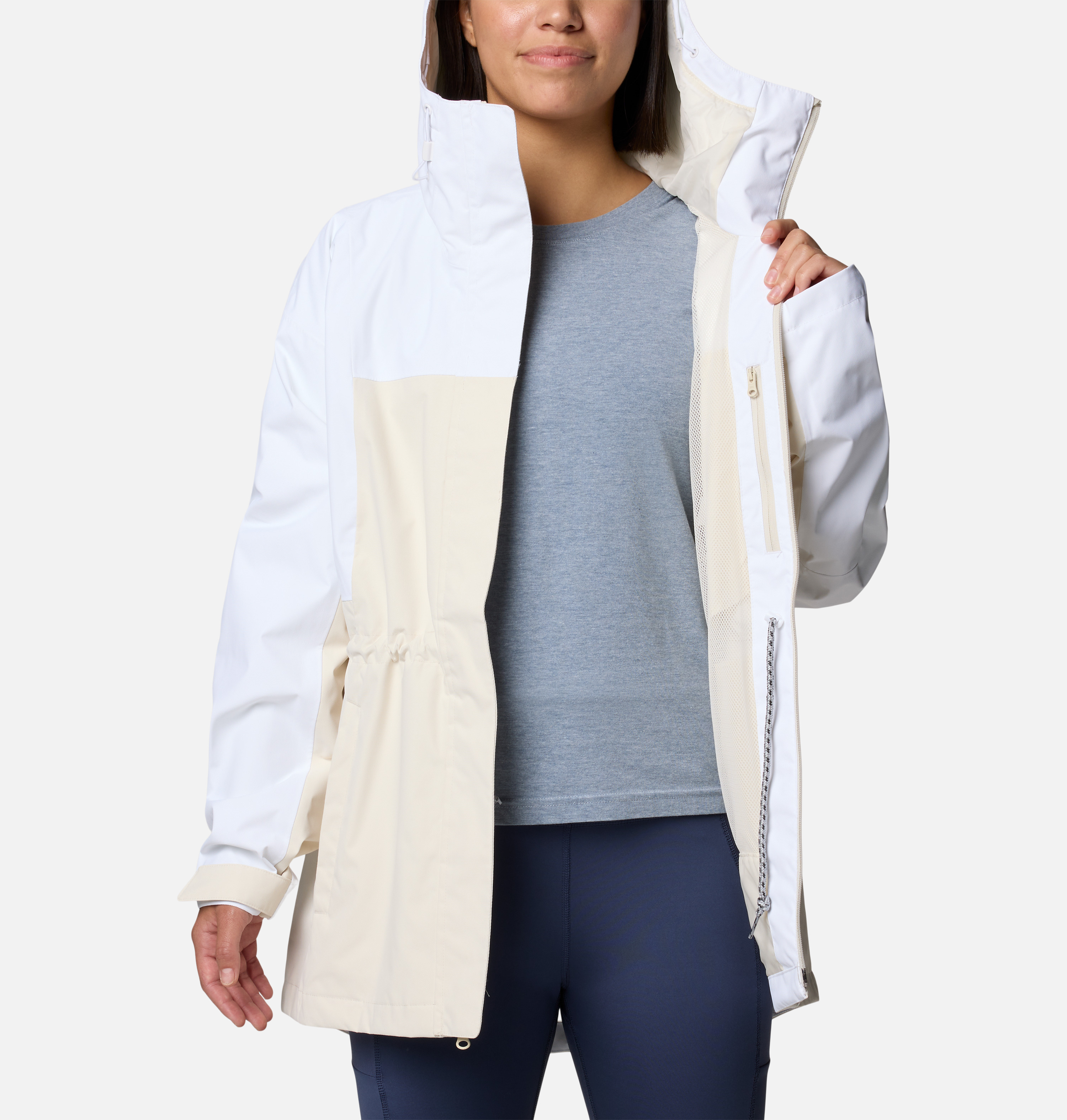 Columbia Kadın Bej Krem Hikebound II Long Yağmurluk 2113901191191L