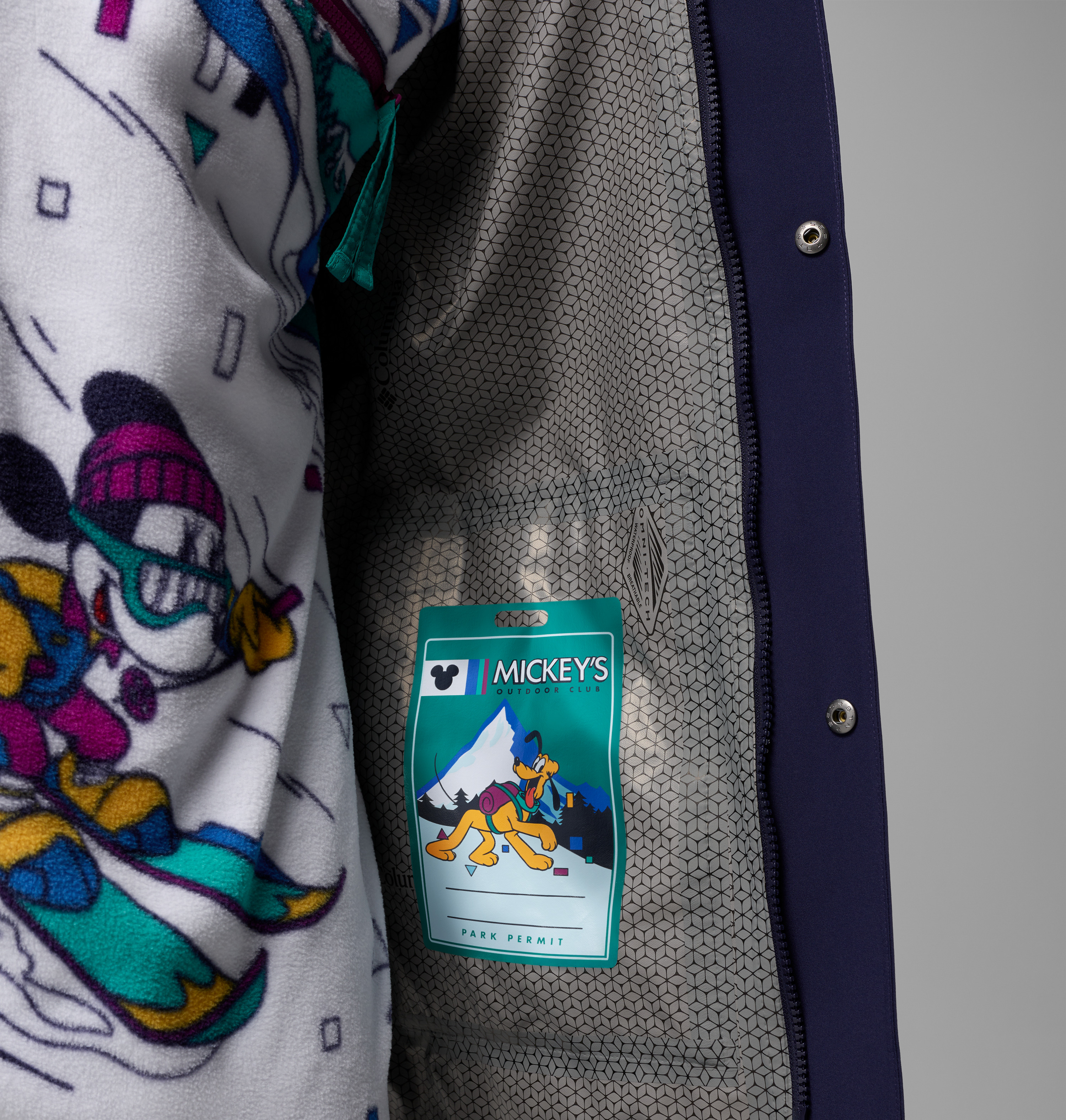 Columbia Erkek Koyu Lacivert CSC X Disney Mickey Ibex Yağmurluk
