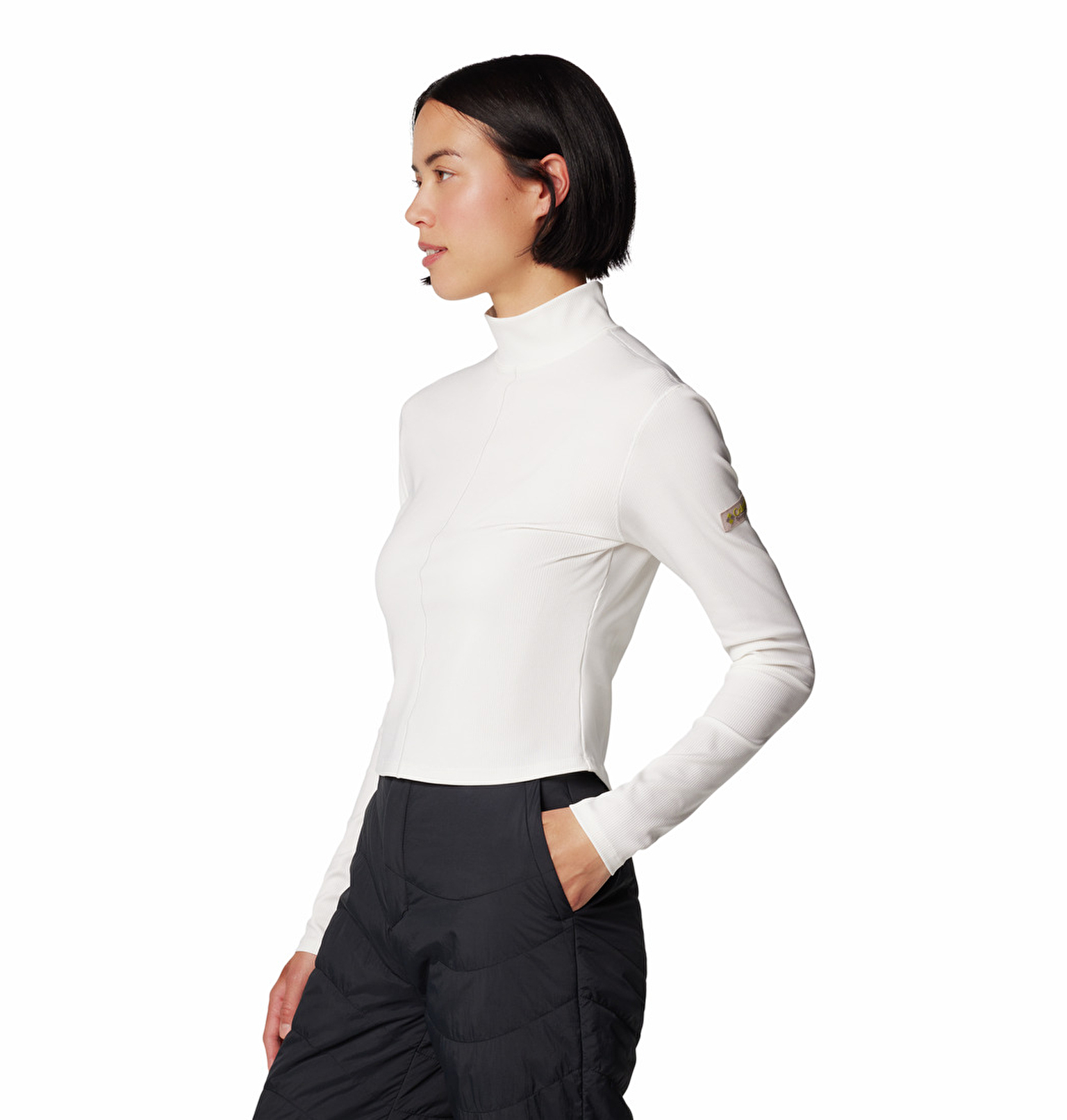 Wallowa Cropped Top Kadın Uzun Kollu Teknik Üst