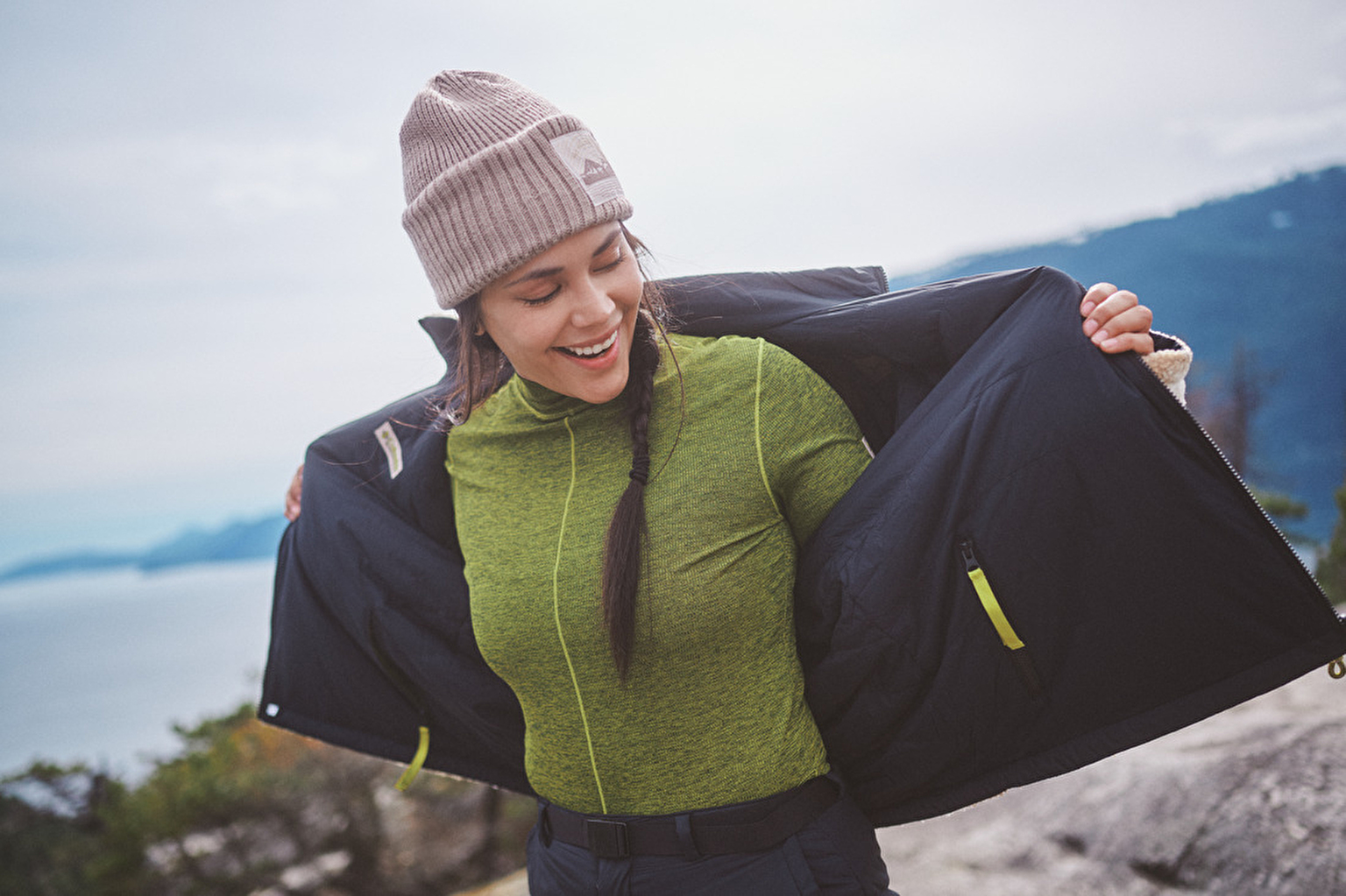 Wallowa Cropped Top Kadın Uzun Kollu Teknik Üst