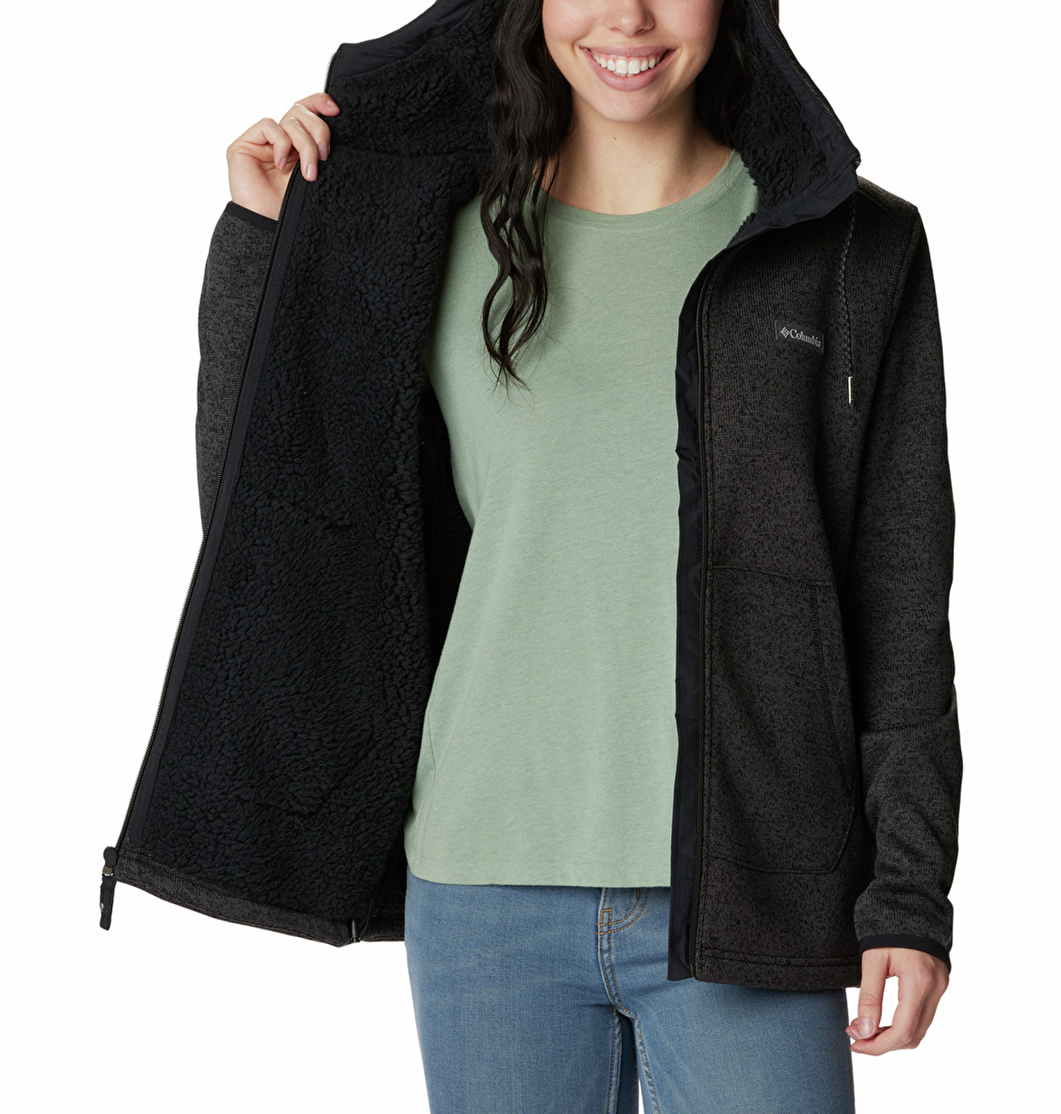 Sweater Weather Sherpa Full Zip Kadın Polar Üst