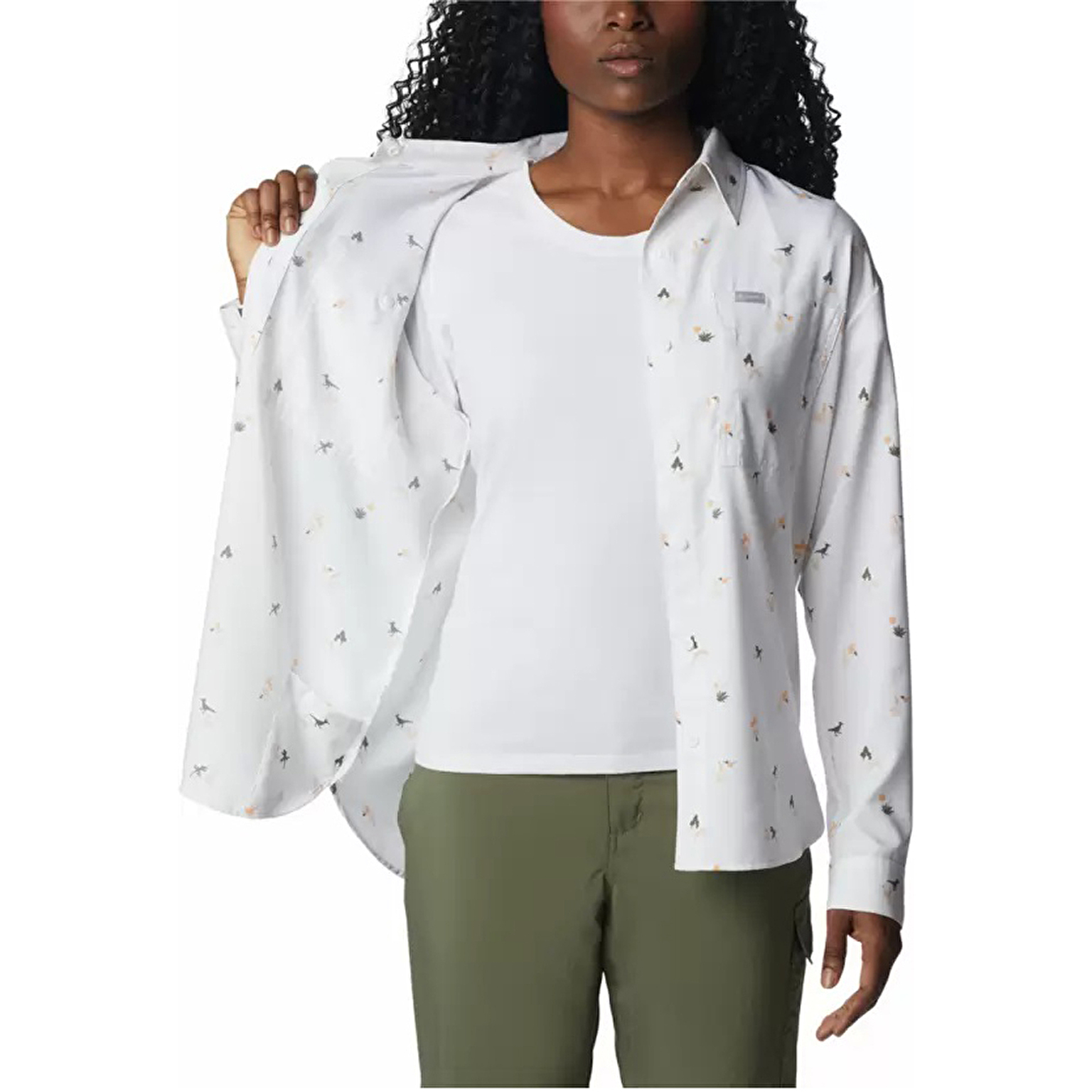Silver Ridge Utility Patterned Kadın Uzun Kollu Gömlek