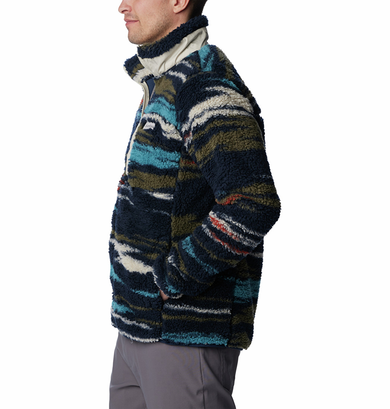 Winter Pass Print Fleece Full Zip Erkek Polar Üst