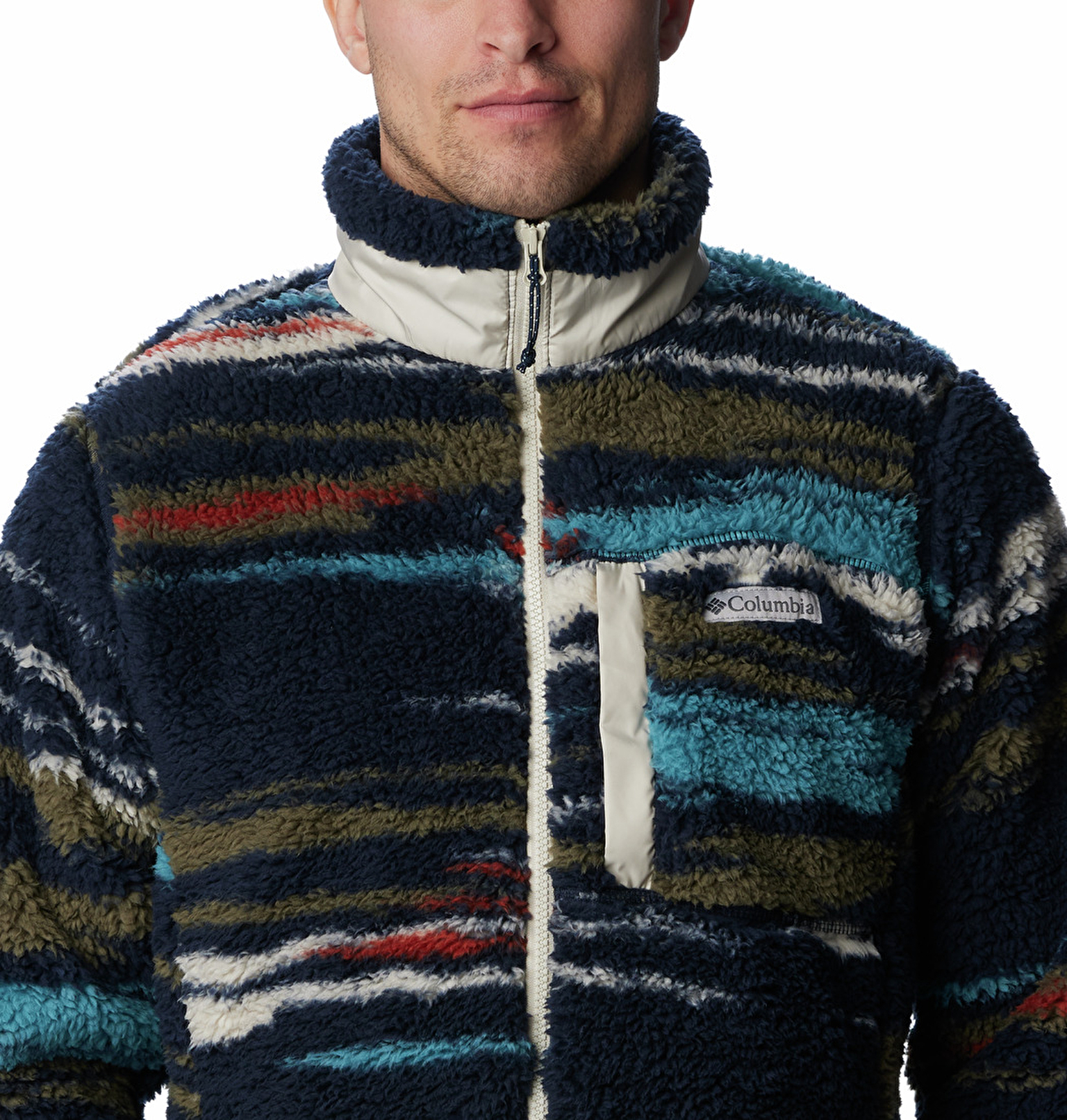 Winter Pass Print Fleece Full Zip Erkek Polar Üst