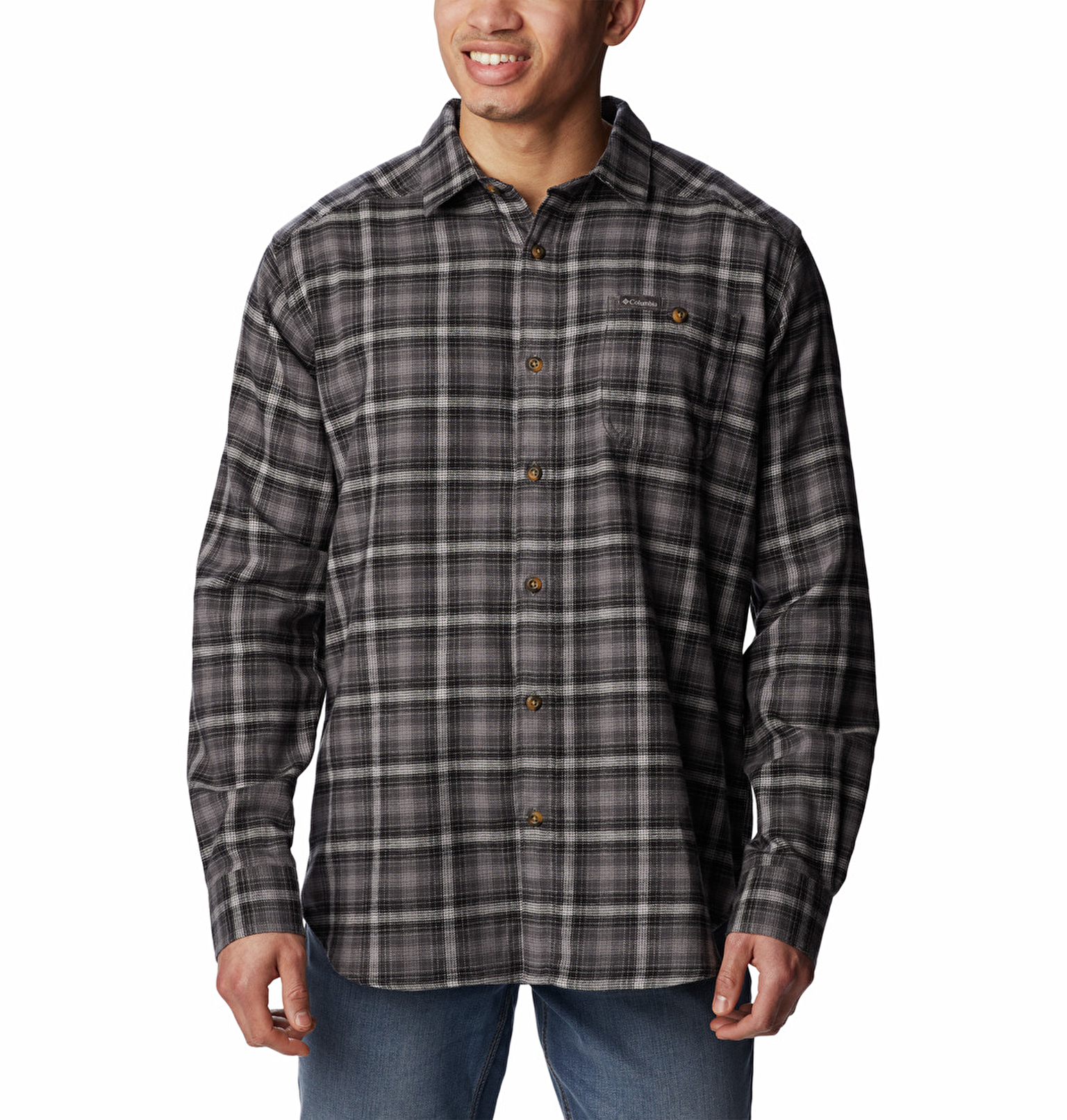 Cornell Woods Flannel Erkek Uzun Kollu Gömlek Columbia