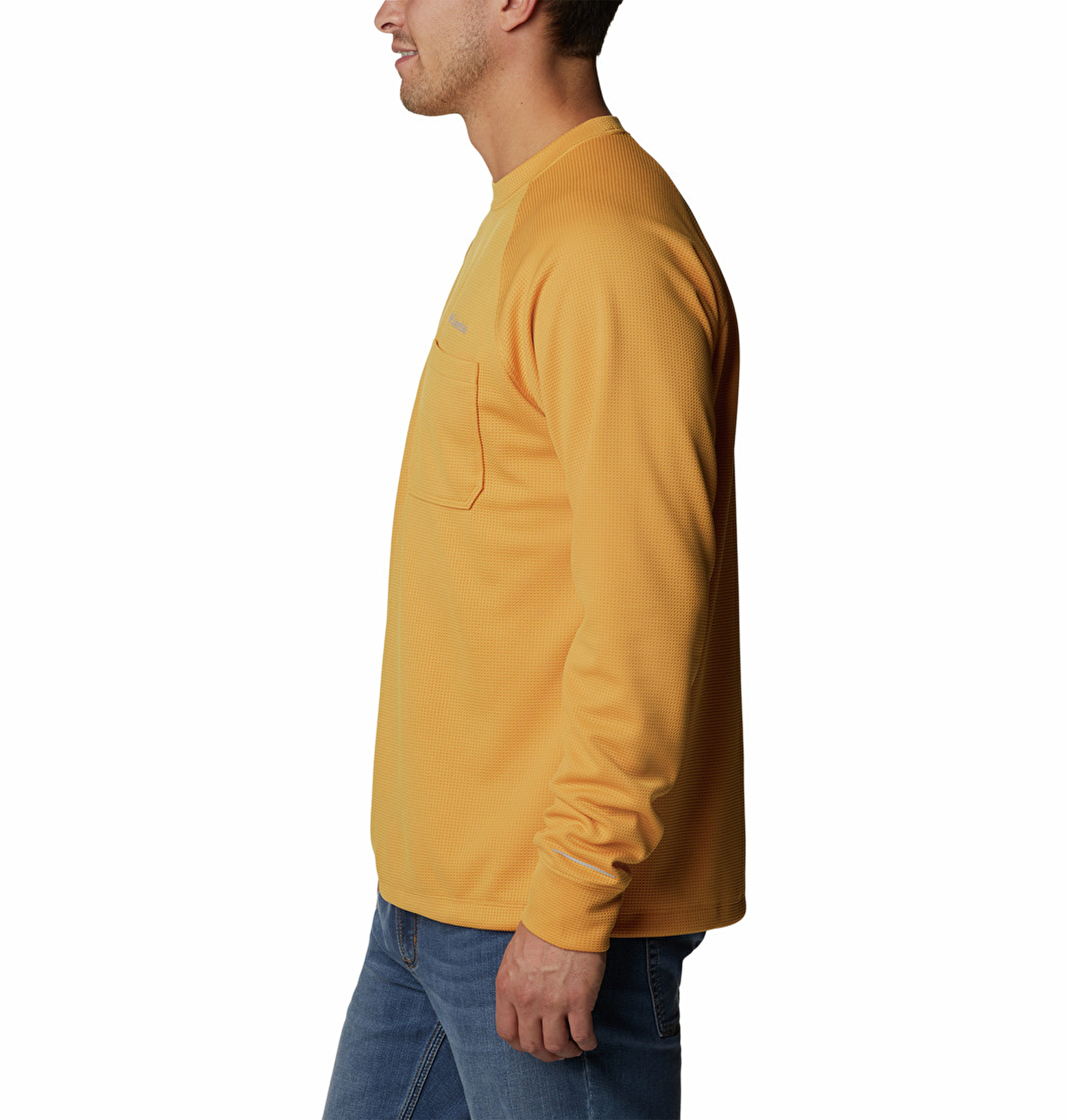 Black Mesa Waffle Knit Crew Erkek Uzun Kollu T-Shirt