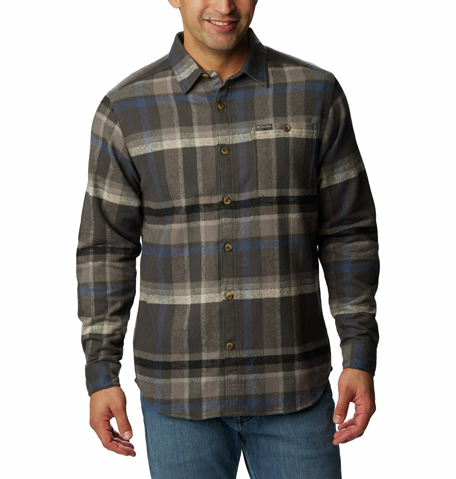 Pitchstone Heavyweight Flannel Erkek Uzun Kollu Gömlek