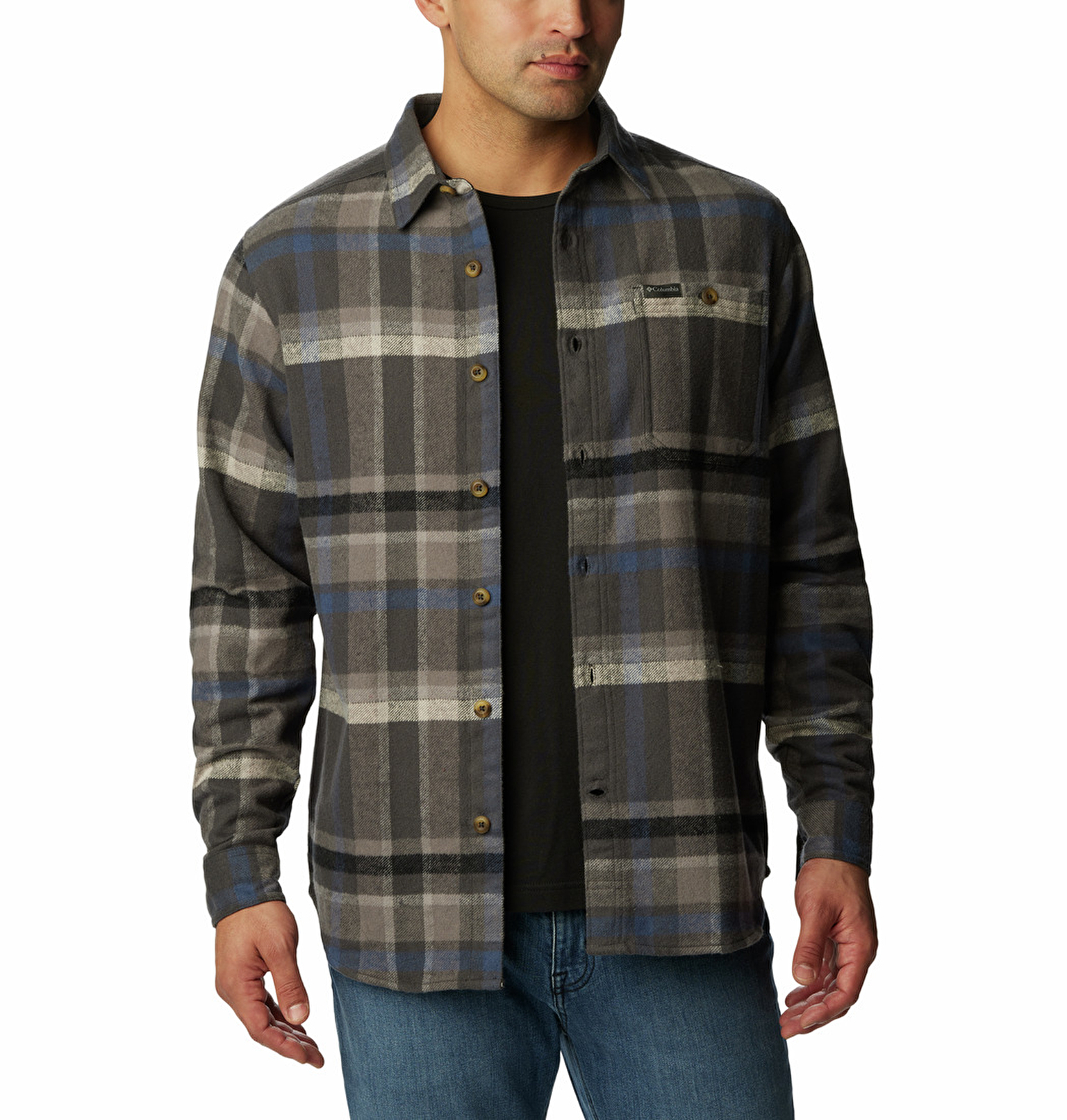 Pitchstone Heavyweight Flannel Erkek Uzun Kollu Gömlek