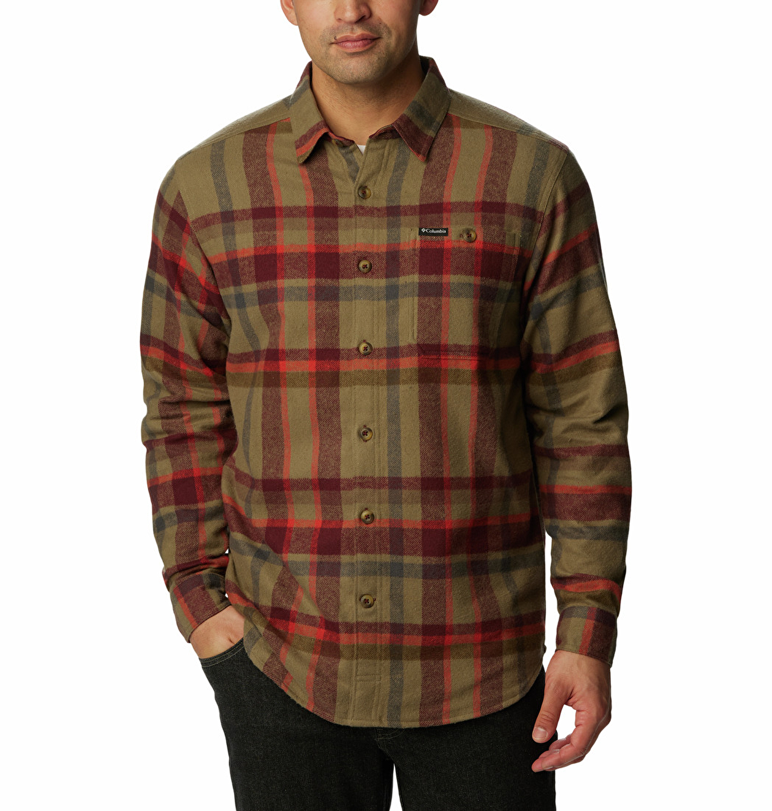 Pitchstone Heavyweight Flannel Erkek Uzun Kollu Gömlek