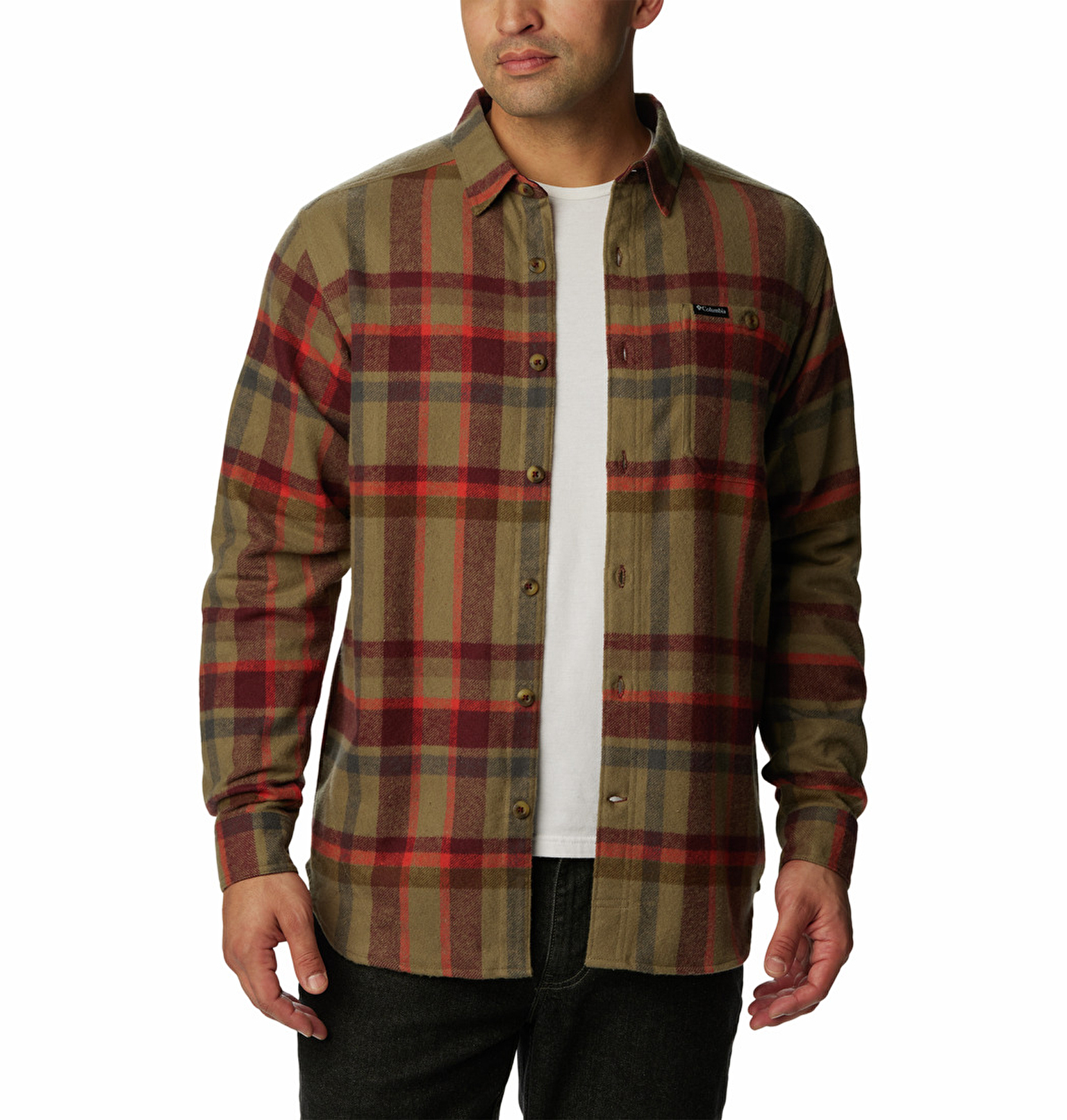 Pitchstone Heavyweight Flannel Erkek Uzun Kollu Gömlek