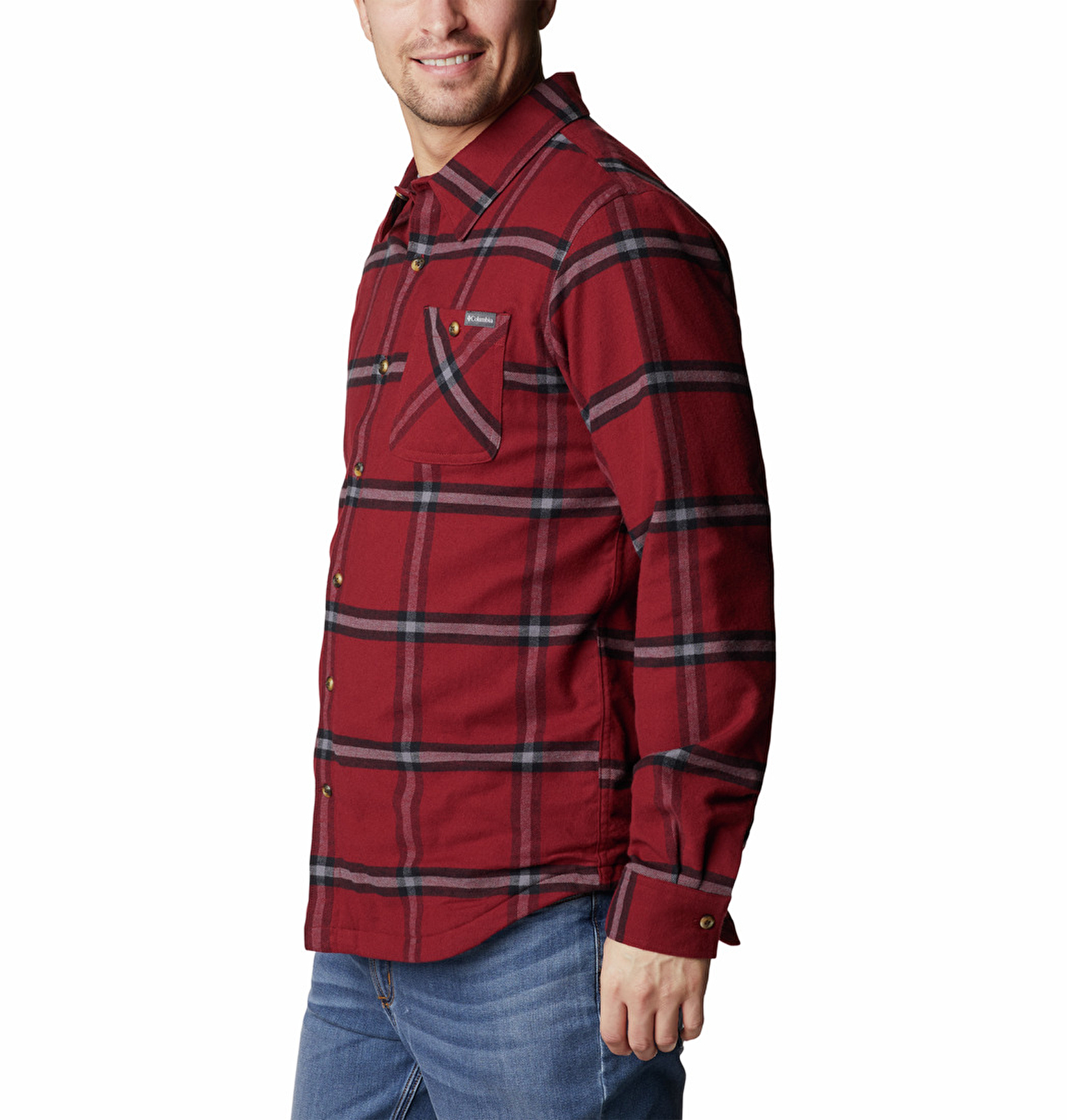 Cornell Woods Fleece Lined Flannel Erkek Uzun Kollu Gömlek