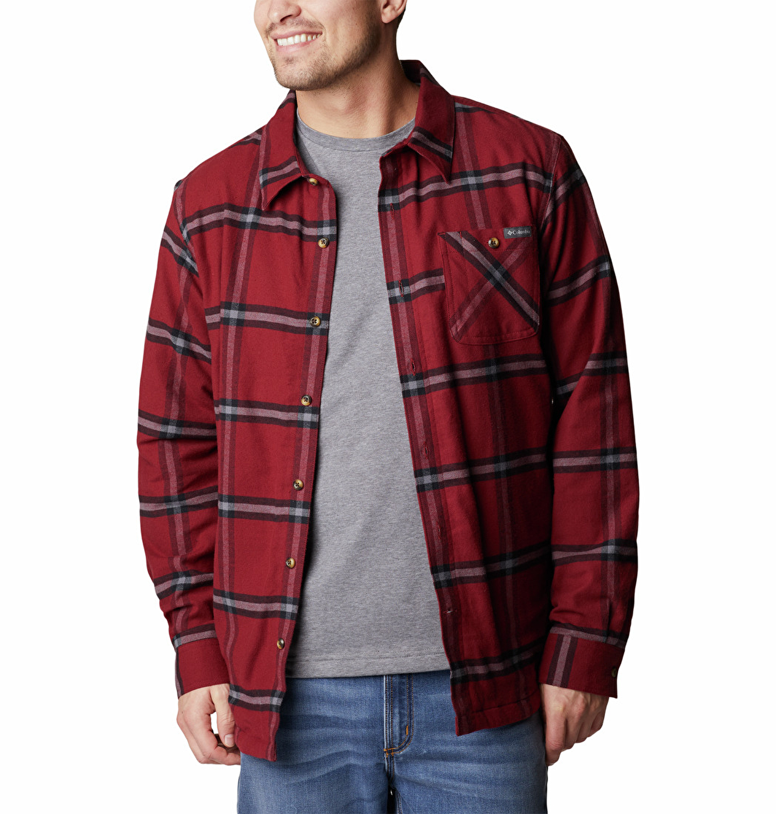 Cornell Woods Fleece Lined Flannel Erkek Uzun Kollu Gömlek