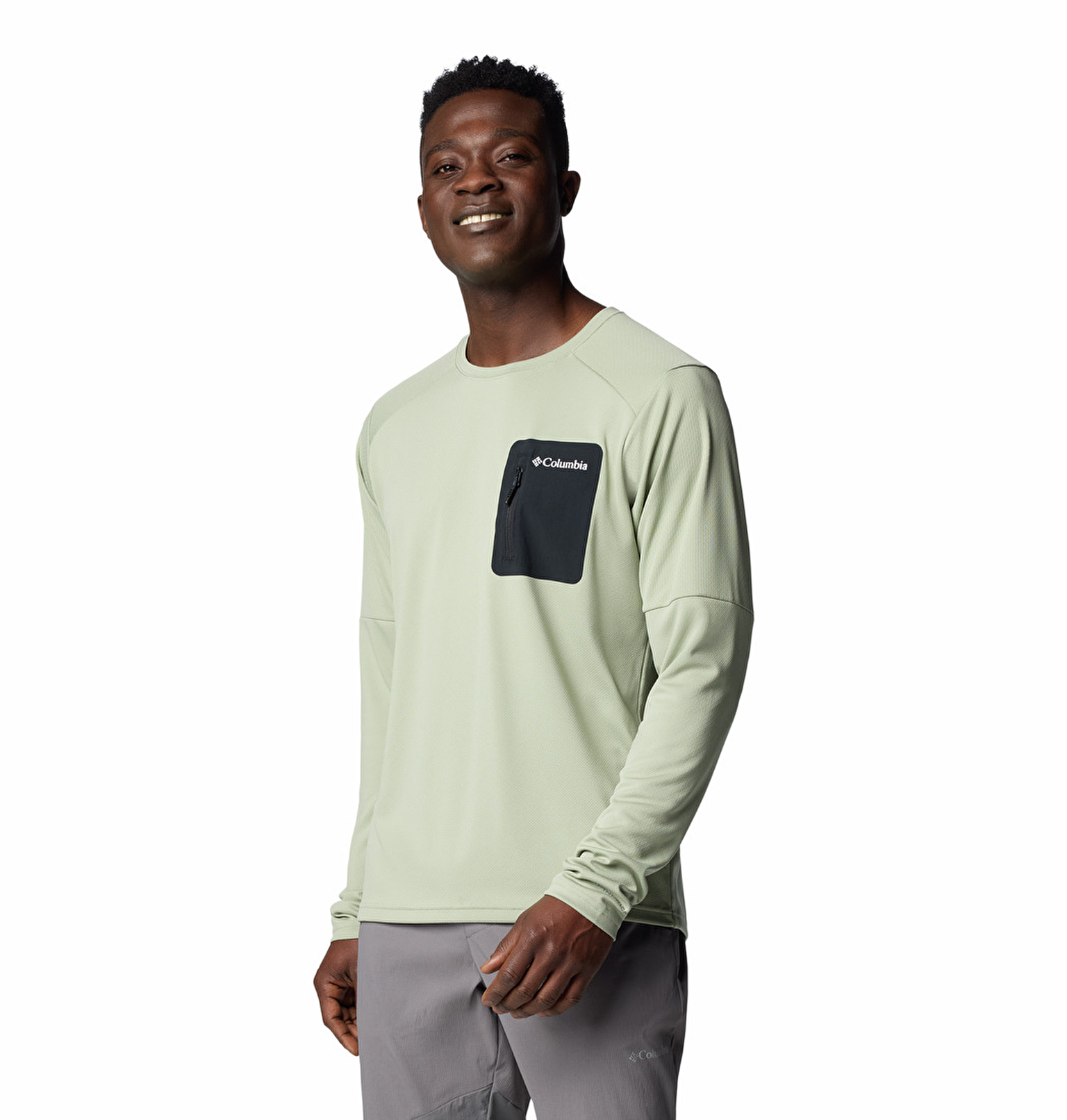 Columbia Tech Knit Long Sleeve Crew Erkek Uzun Kollu T-Shirt