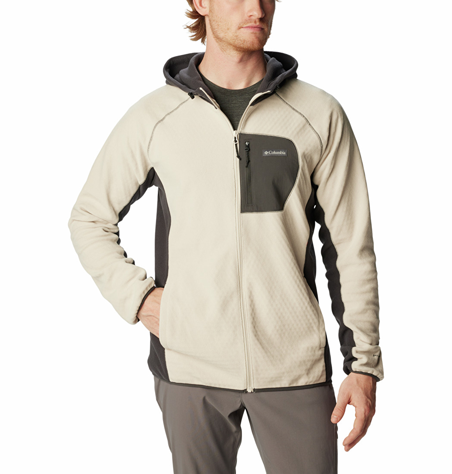 M Outdoor Tracks Hooded Full Zip Erkek Polar Üst