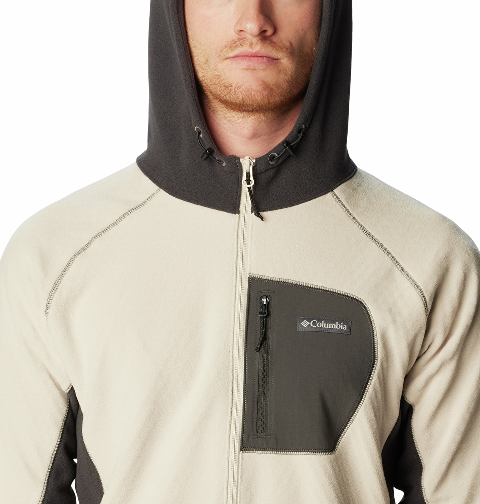 M Outdoor Tracks Hooded Full Zip Erkek Polar Üst