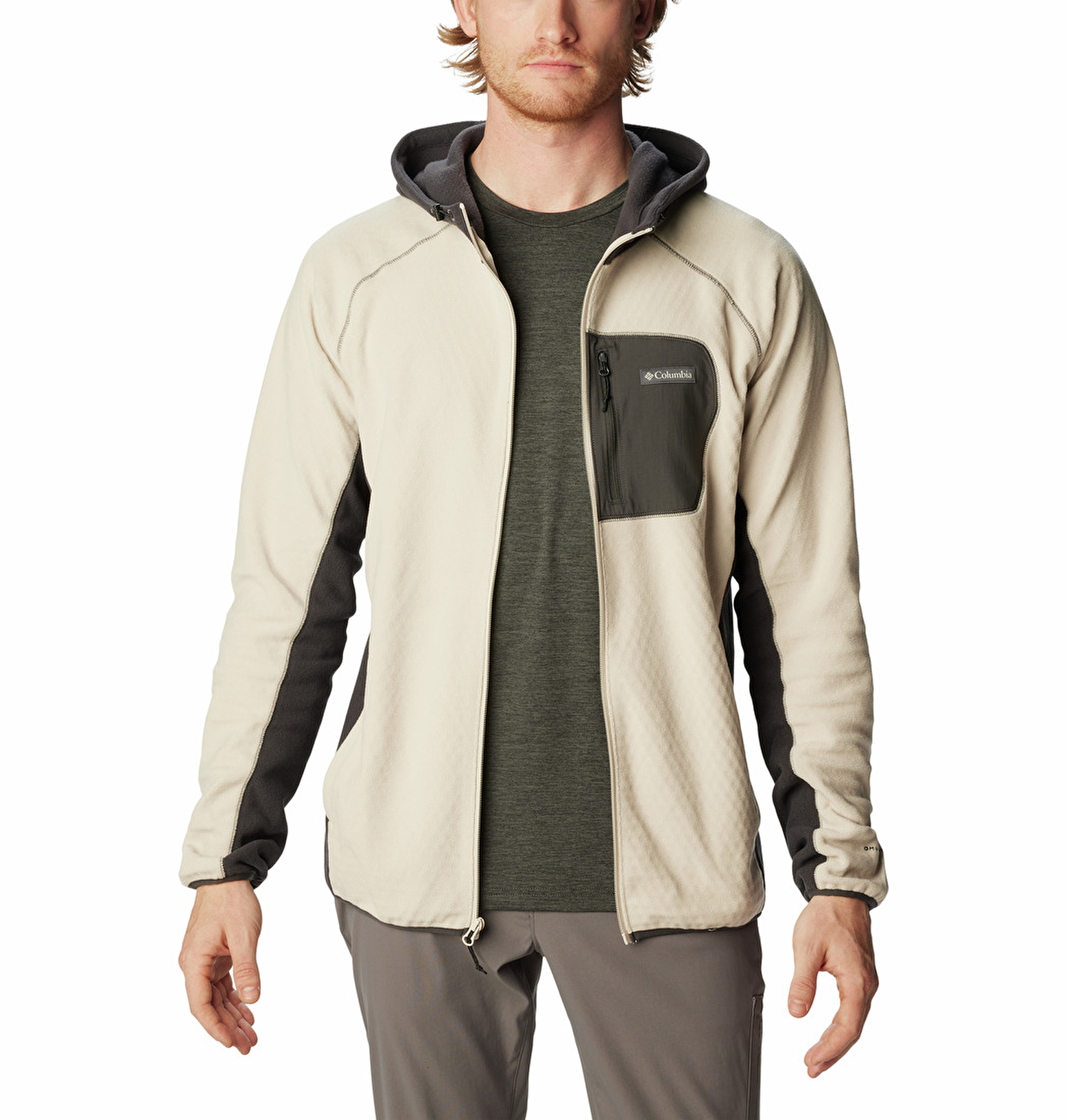 M Outdoor Tracks Hooded Full Zip Erkek Polar Üst