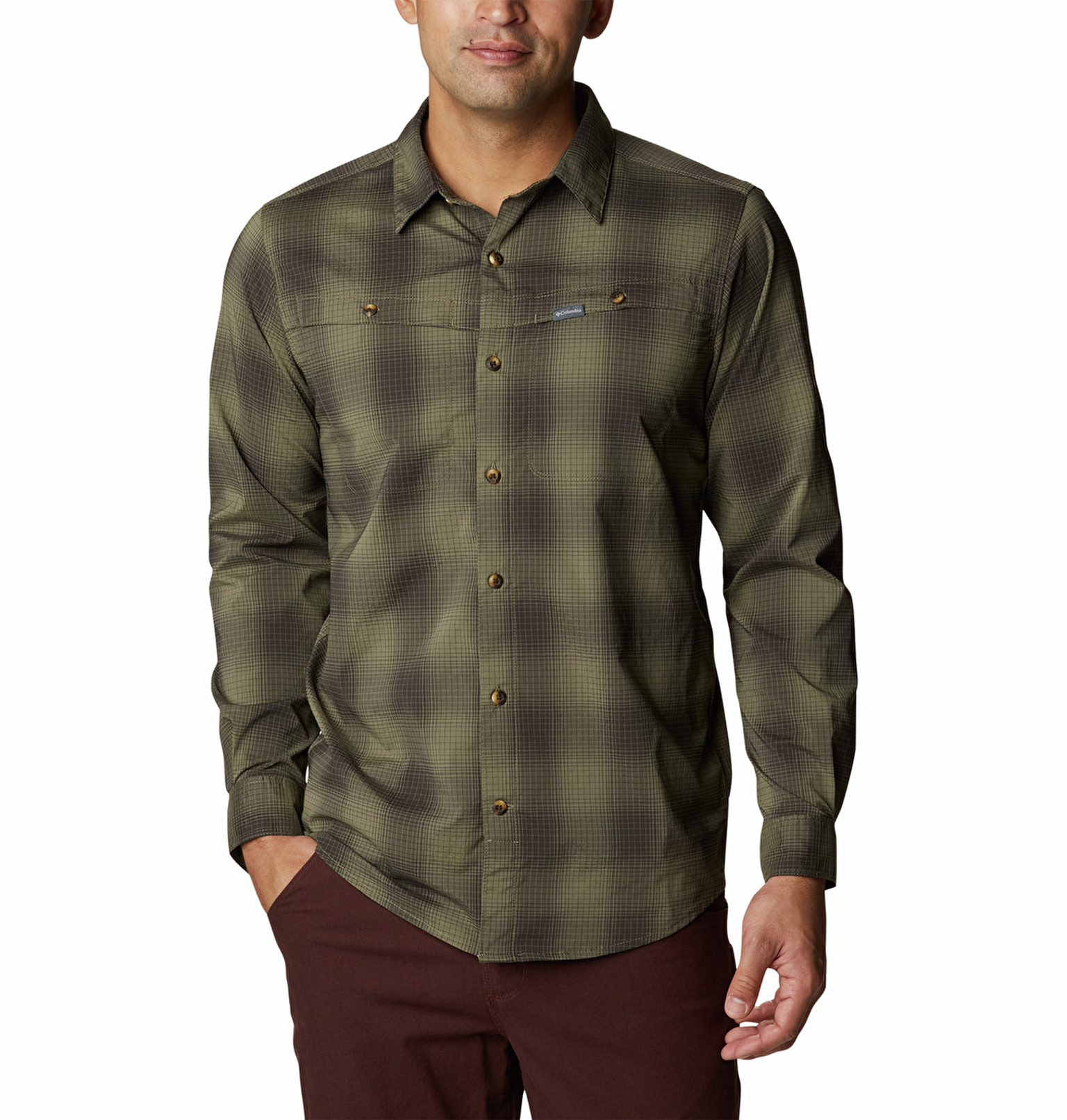 Newton Ridge II Plaid Long Sleeve Erkek Uzun Kollu Gömlek