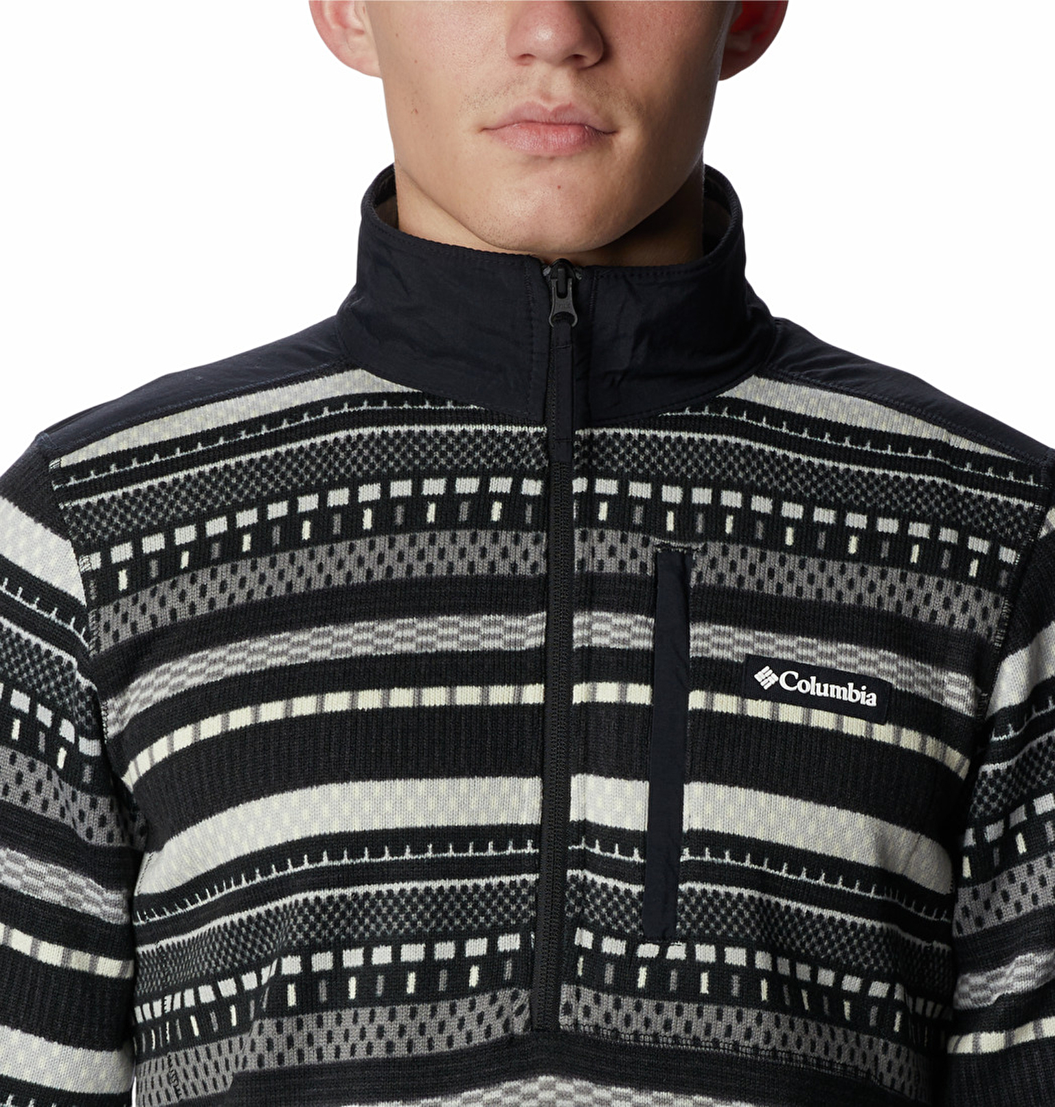 Sweater Weather II Printed Half Zip Erkek Polar Üst