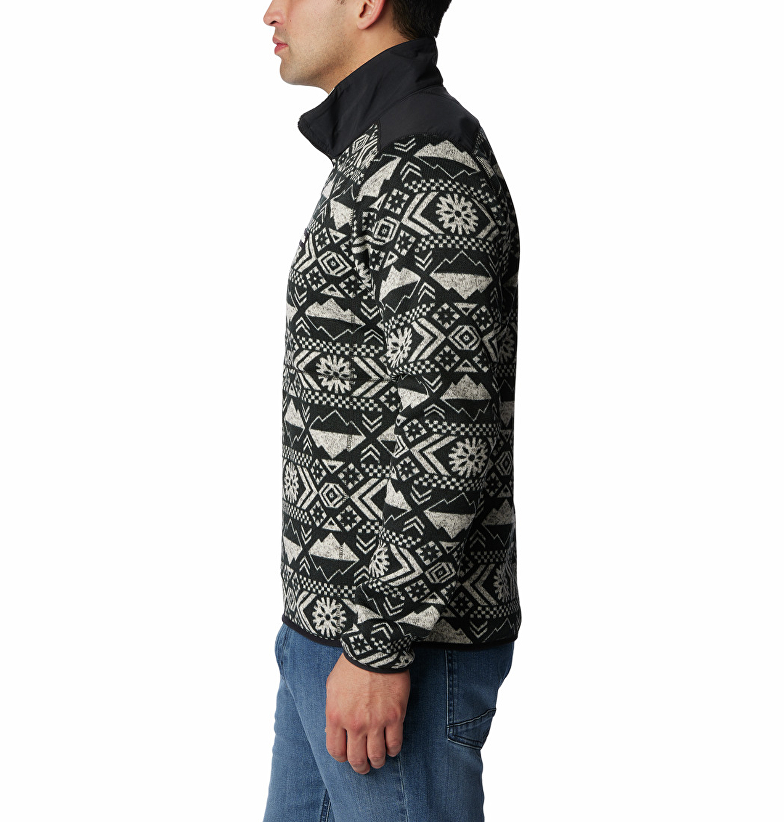 Sweater Weather II Printed Half Zip Erkek Polar Üst