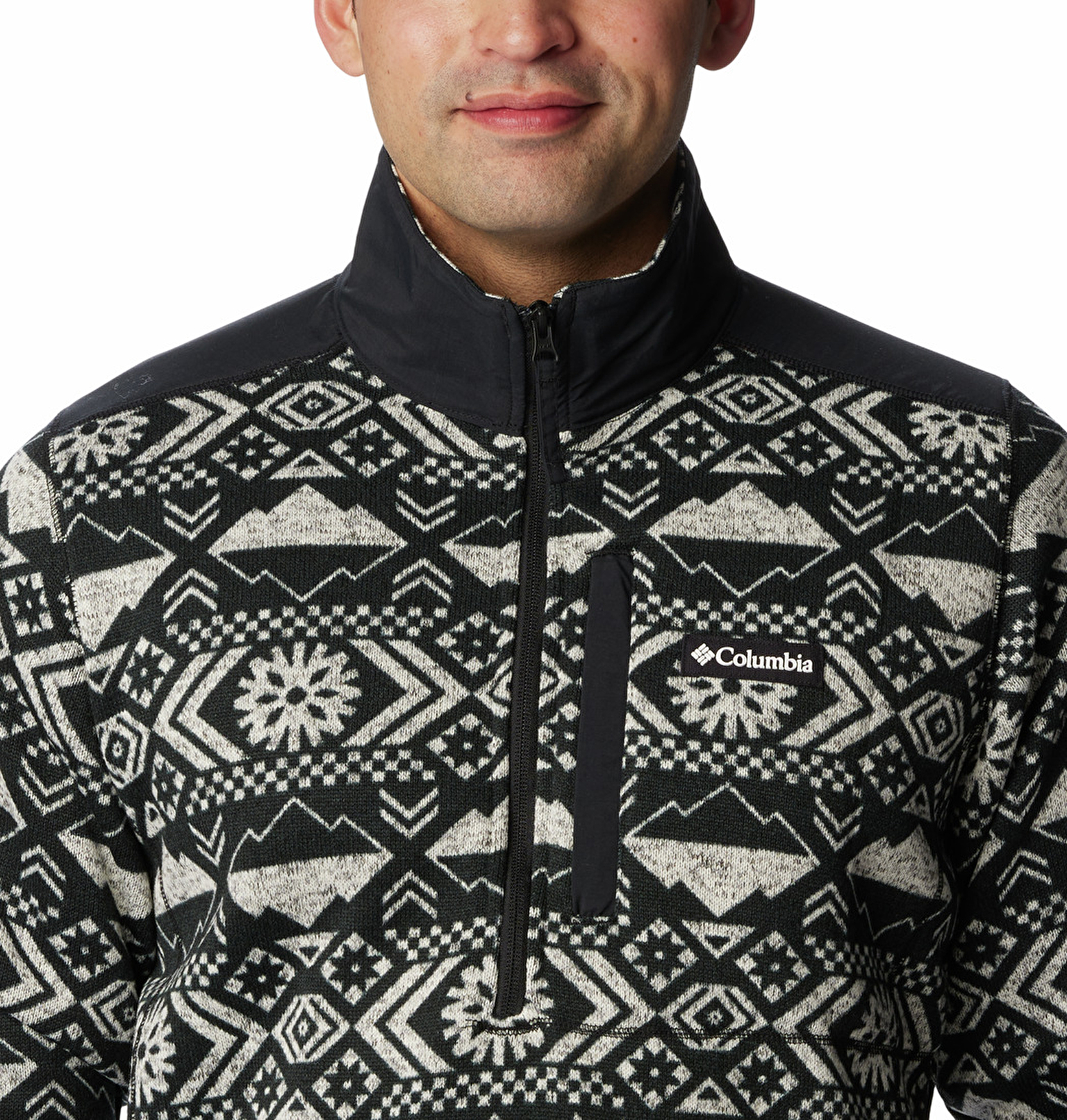 Sweater Weather II Printed Half Zip Erkek Polar Üst