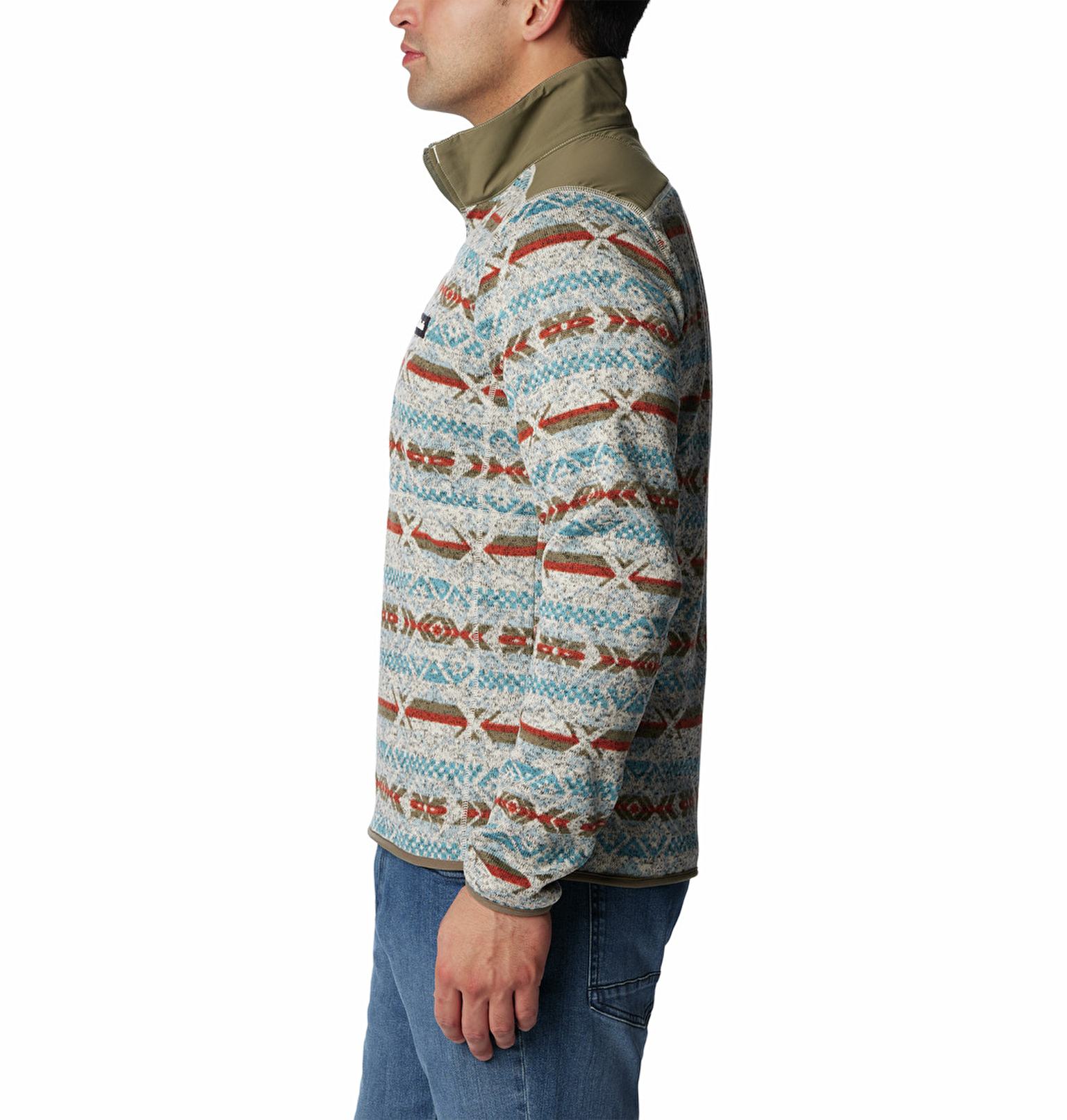 Sweater Weather II Printed Half Zip Erkek Polar Üst