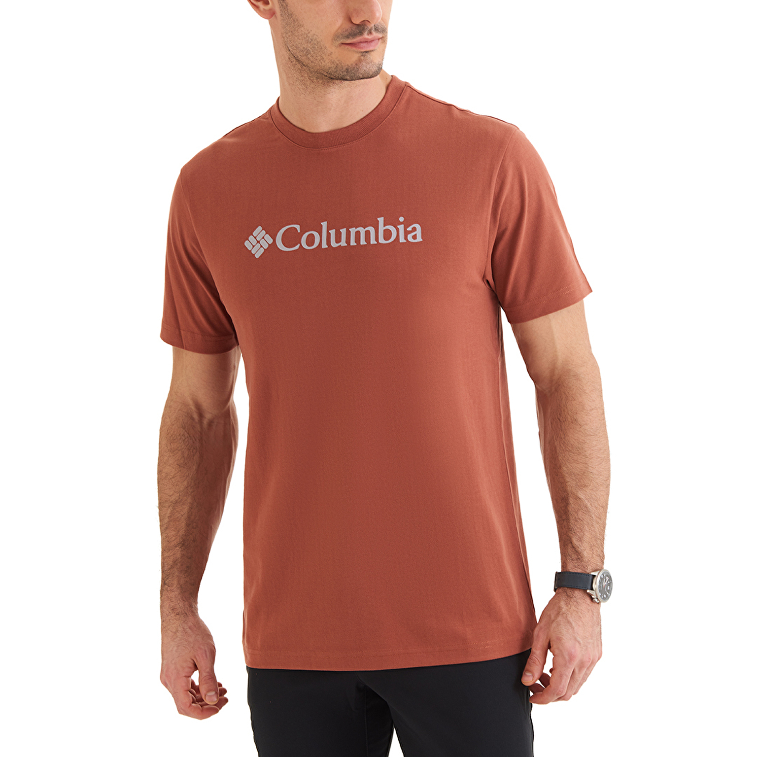 CSC M Basic Logo Brushed Erkek Kısa Kollu T-Shirt