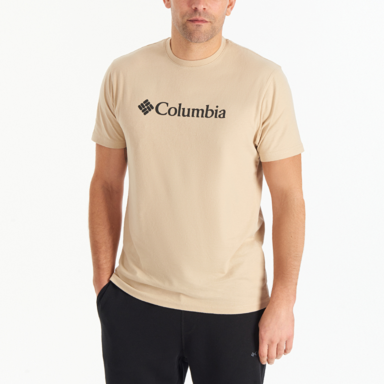 CSC M Basic Logo Brushed Erkek Kısa Kollu T-Shirt