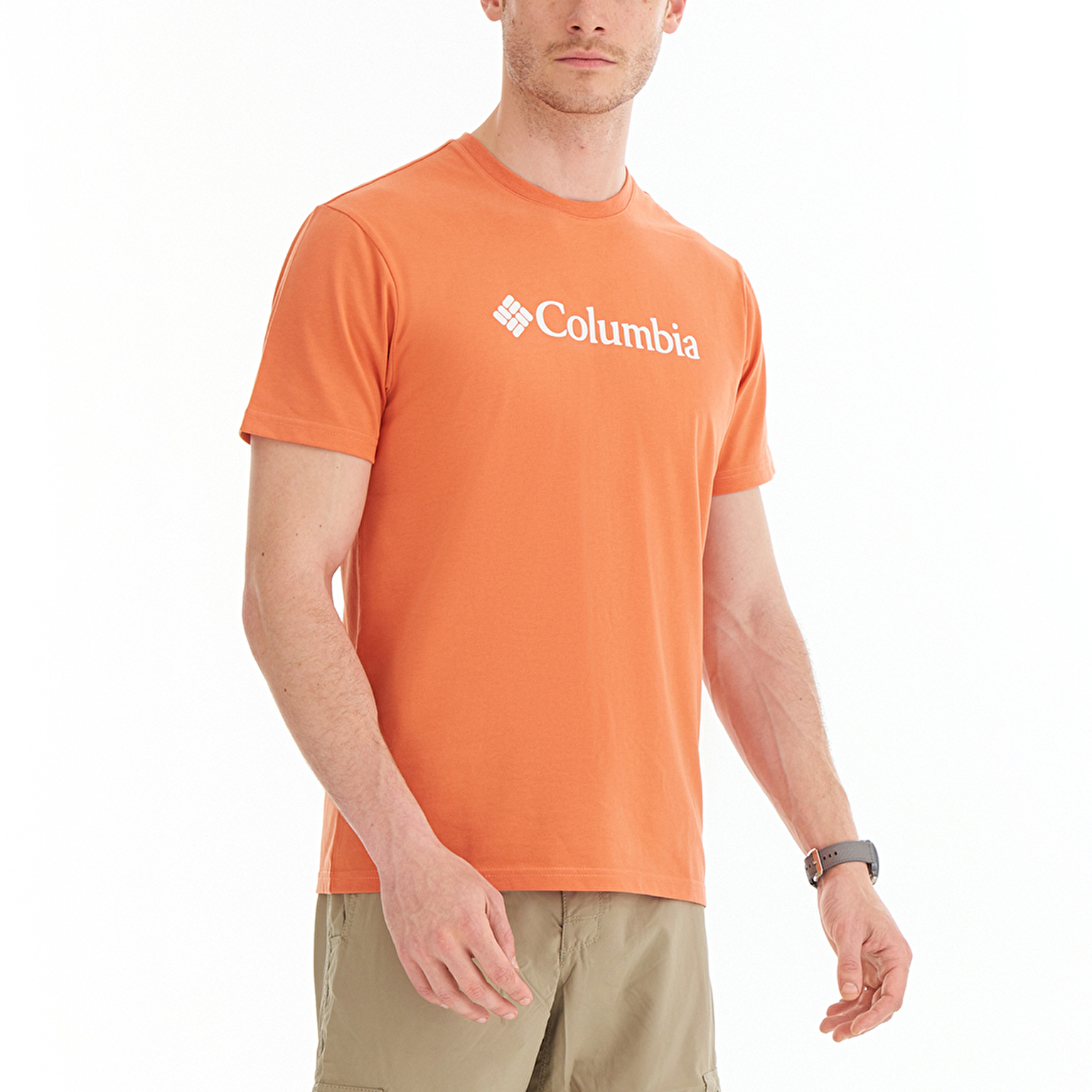 CSC M Basic Logo Brushed Erkek Kısa Kollu T-Shirt