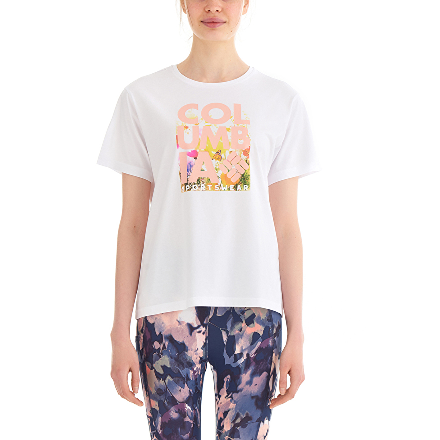 CSC Floral Blur Kadın Kısa Kollu T-Shirt