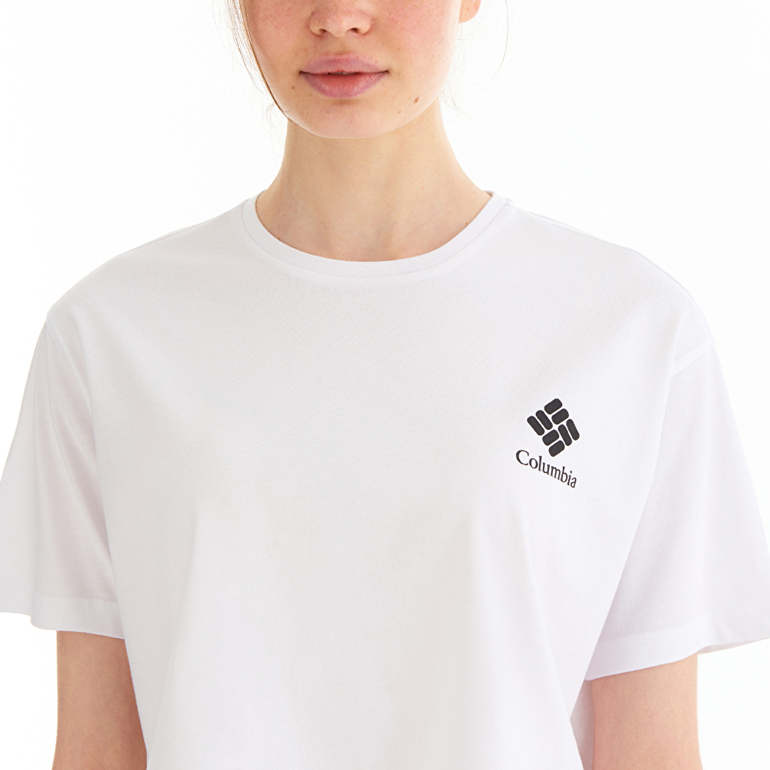 CSC Framed Halftone Logo Kadın Kısa Kollu T-Shirt