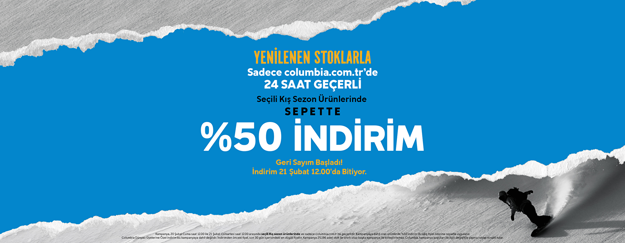 20 Şubat Yuzde 50 Web Slider