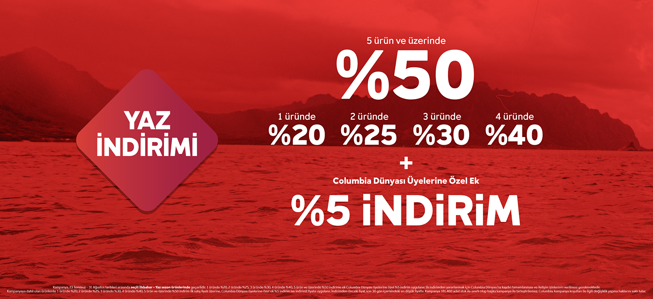 Yaz İndirimi 5li Alım Anasayfa Web Slider