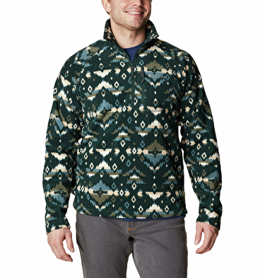 Fast Trek Printed Half Zip Erkek Polar Üst