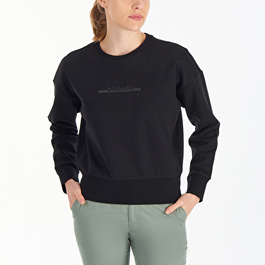 W Bar Split Crop Kadın Sweatshirt_4