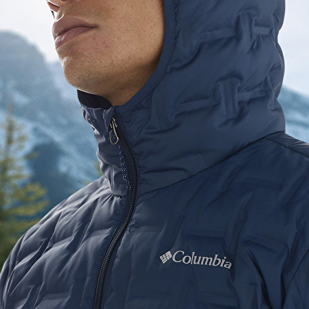 Columbia Erkek Bej Delta Ridge II Down Kapüşonlu Kaz Tüyü Mont