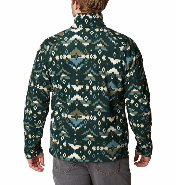 Fast Trek Printed Half Zip Erkek Polar Üst_1