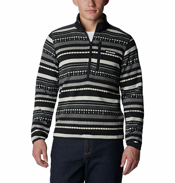 Sweater Weather II Printed Half Zip Erkek Polar Üst_0